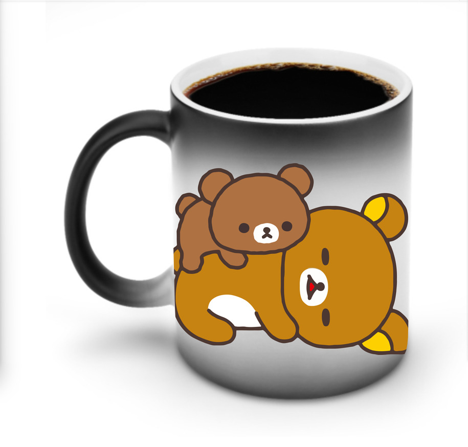 （画像用） リラックマ リラックマ キイロイトリ Rilakkuma Korilakkuma Kiiroitori 温度変色マグカップ