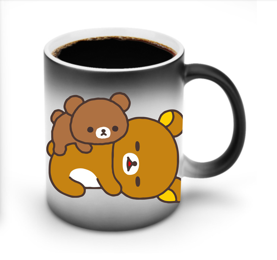（画像用） リラックマ リラックマ キイロイトリ Rilakkuma Korilakkuma Kiiroitori 温度変色マグカップ