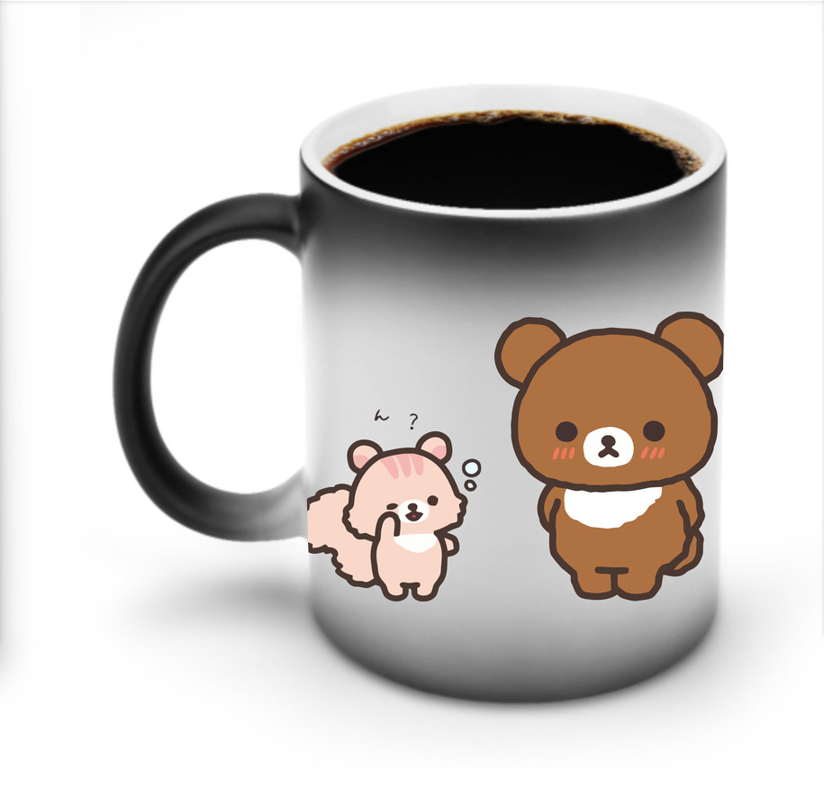 （画像用） リラックマ リラックマ キイロイトリ Rilakkuma Korilakkuma Kiiroitori 温度変色マグカップ