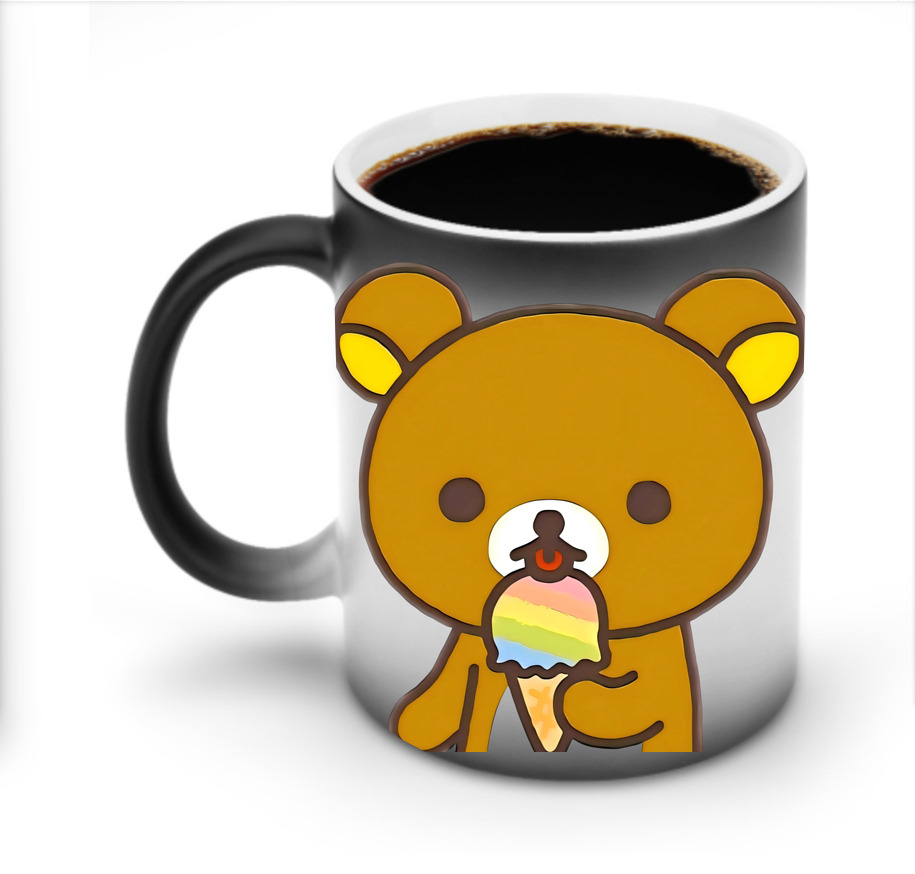 （画像用） リラックマ リラックマ キイロイトリ Rilakkuma Korilakkuma Kiiroitori 温度変色マグカップ