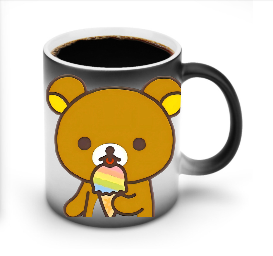 （画像用） リラックマ リラックマ キイロイトリ Rilakkuma Korilakkuma Kiiroitori 温度変色マグカップ