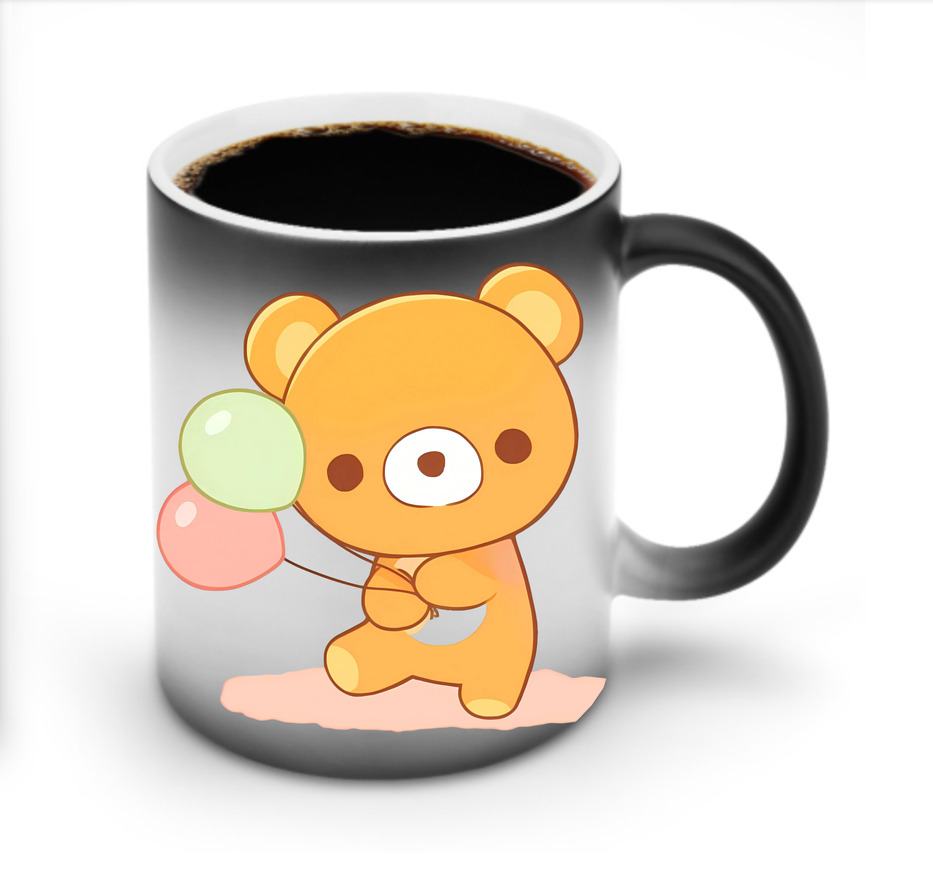 （画像用） リラックマ リラックマ キイロイトリ Rilakkuma Korilakkuma Kiiroitori 温度変色マグカップ