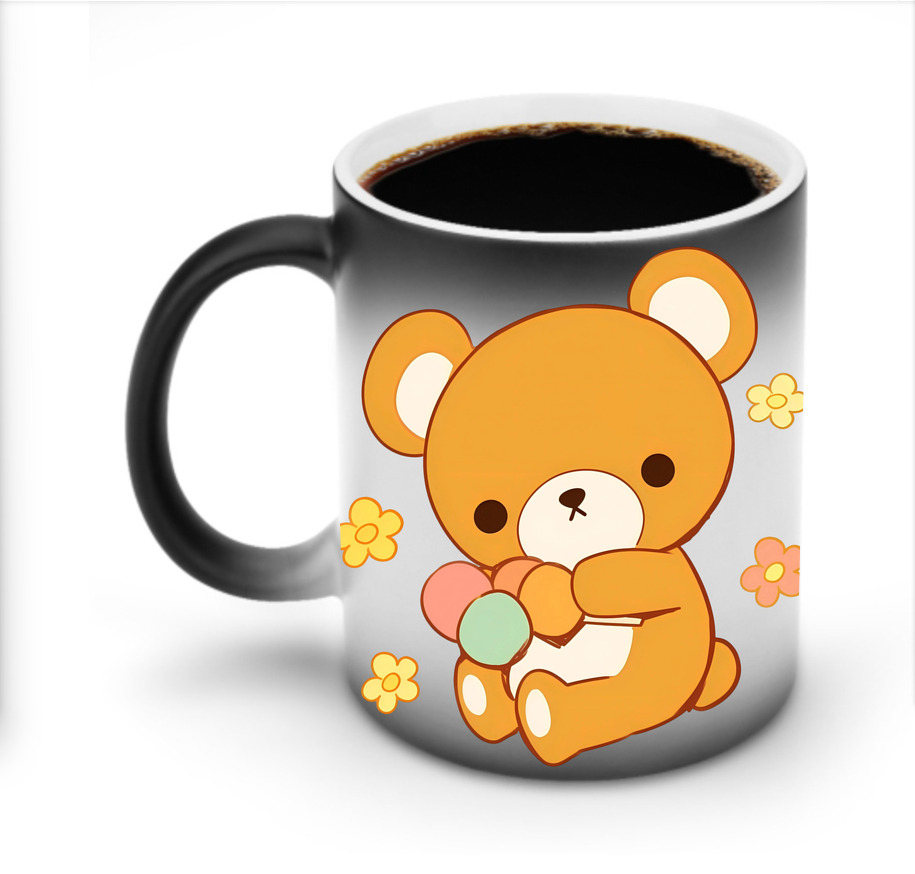 （画像用） リラックマ リラックマ キイロイトリ Rilakkuma Korilakkuma Kiiroitori 温度変色マグカップ