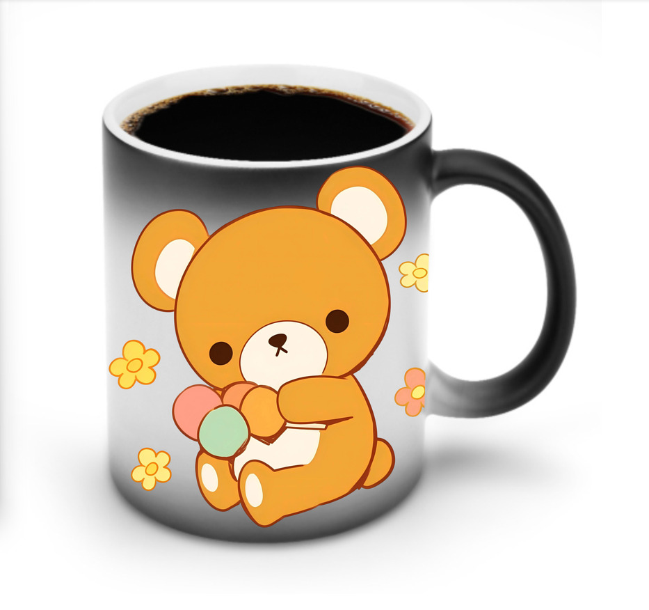 （画像用） リラックマ リラックマ キイロイトリ Rilakkuma Korilakkuma Kiiroitori 温度変色マグカップ