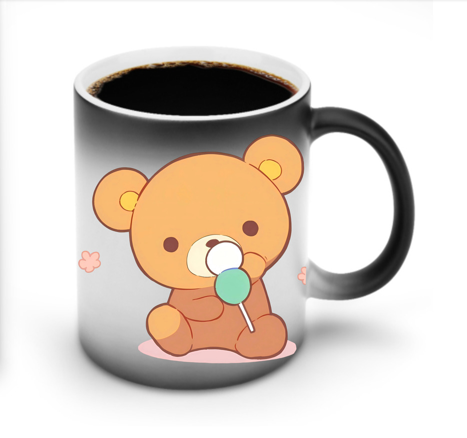 （画像用） リラックマ リラックマ キイロイトリ Rilakkuma Korilakkuma Kiiroitori 温度変色マグカップ