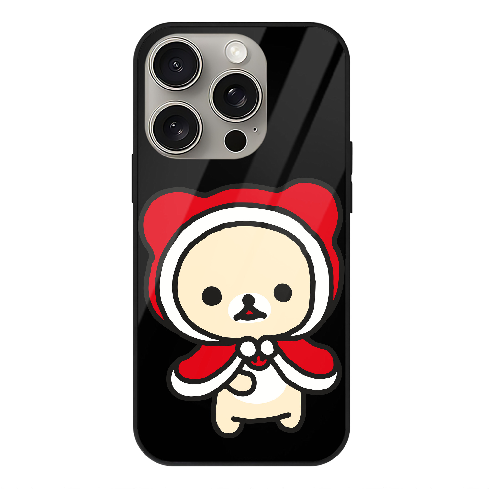 （画像用） リラックマ リラックマ キイロイトリ Rilakkuma Korilakkuma Kiiroitori 【iPhone15Pro対応】スマホケース 耐衝撃＆黄変防止 背面ガラス
