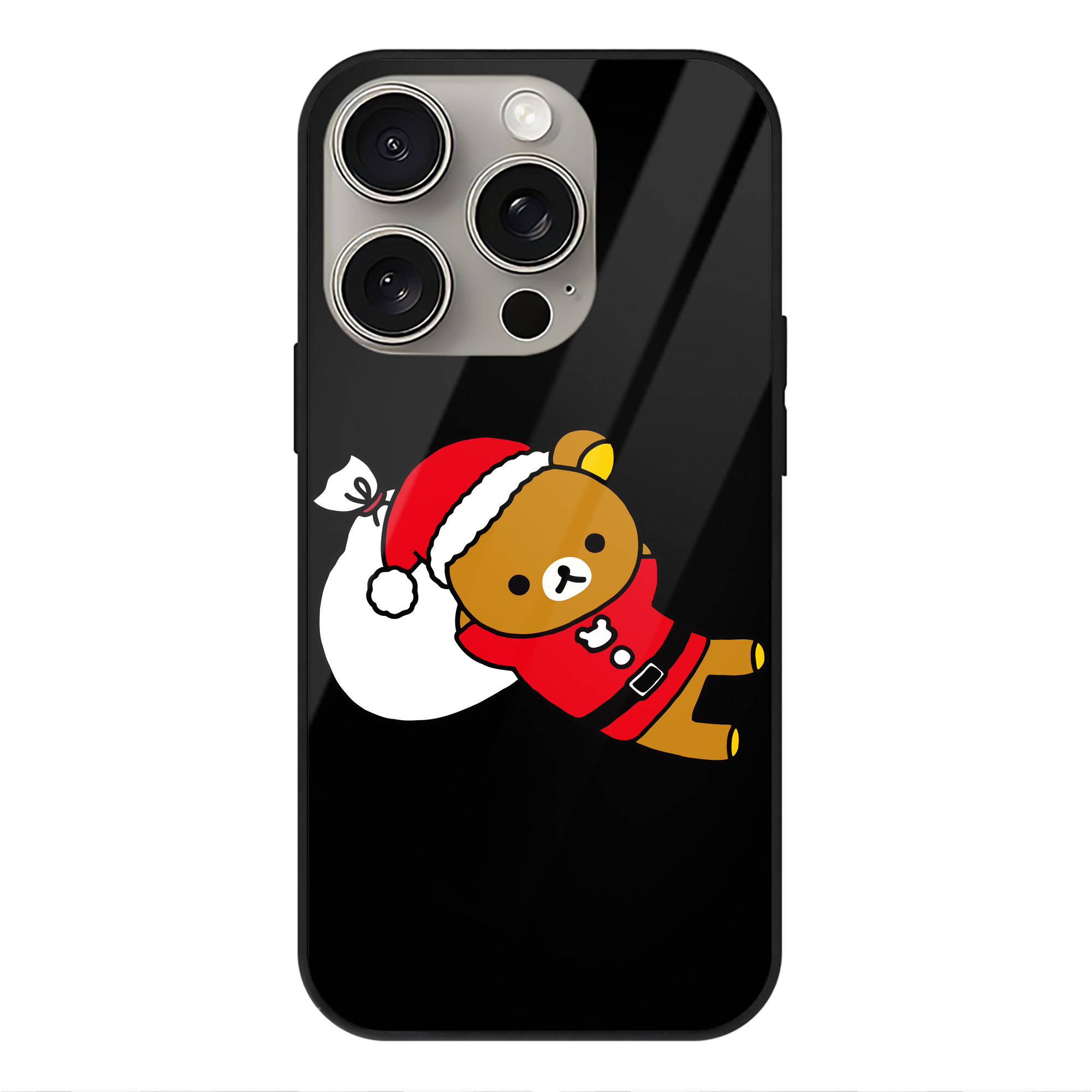 （画像用） リラックマ リラックマ キイロイトリ Rilakkuma Korilakkuma Kiiroitori 【iPhone15Pro対応】スマホケース 耐衝撃＆黄変防止 背面ガラス
