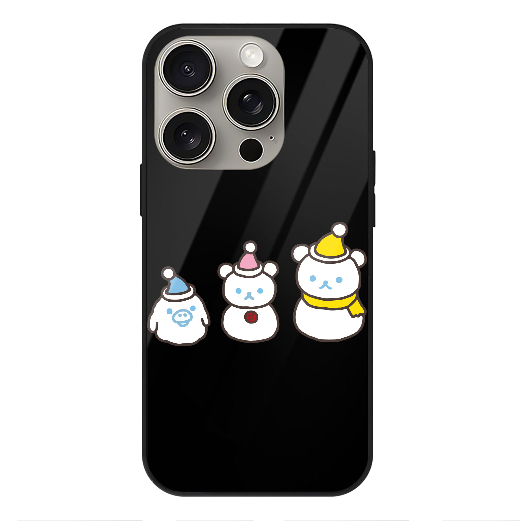 （画像用） リラックマ リラックマ キイロイトリ Rilakkuma Korilakkuma Kiiroitori 【iPhone15Pro対応】スマホケース 耐衝撃＆黄変防止 背面ガラス