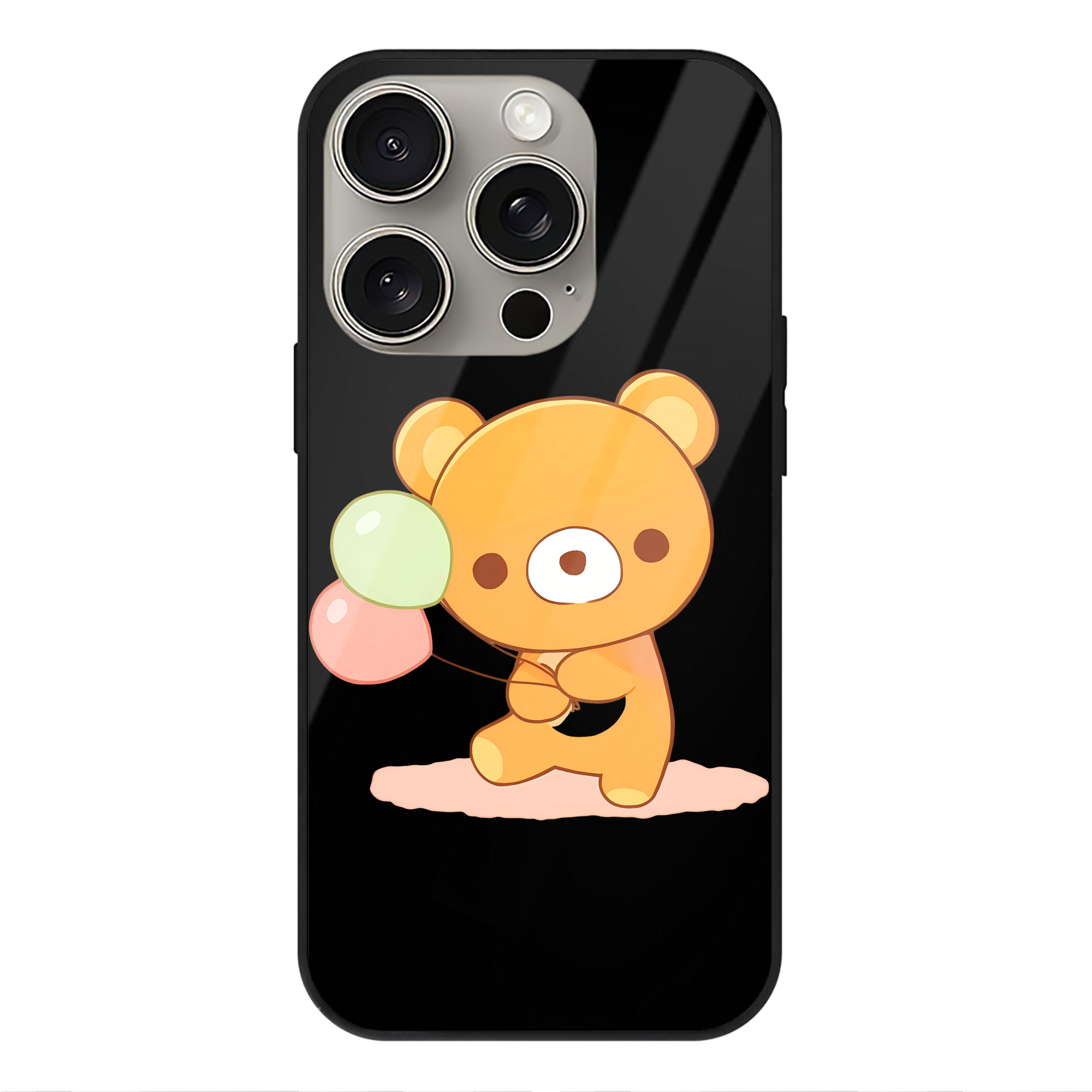 （画像用） リラックマ リラックマ キイロイトリ Rilakkuma Korilakkuma Kiiroitori 【iPhone15Pro対応】スマホケース 耐衝撃＆黄変防止 背面ガラス