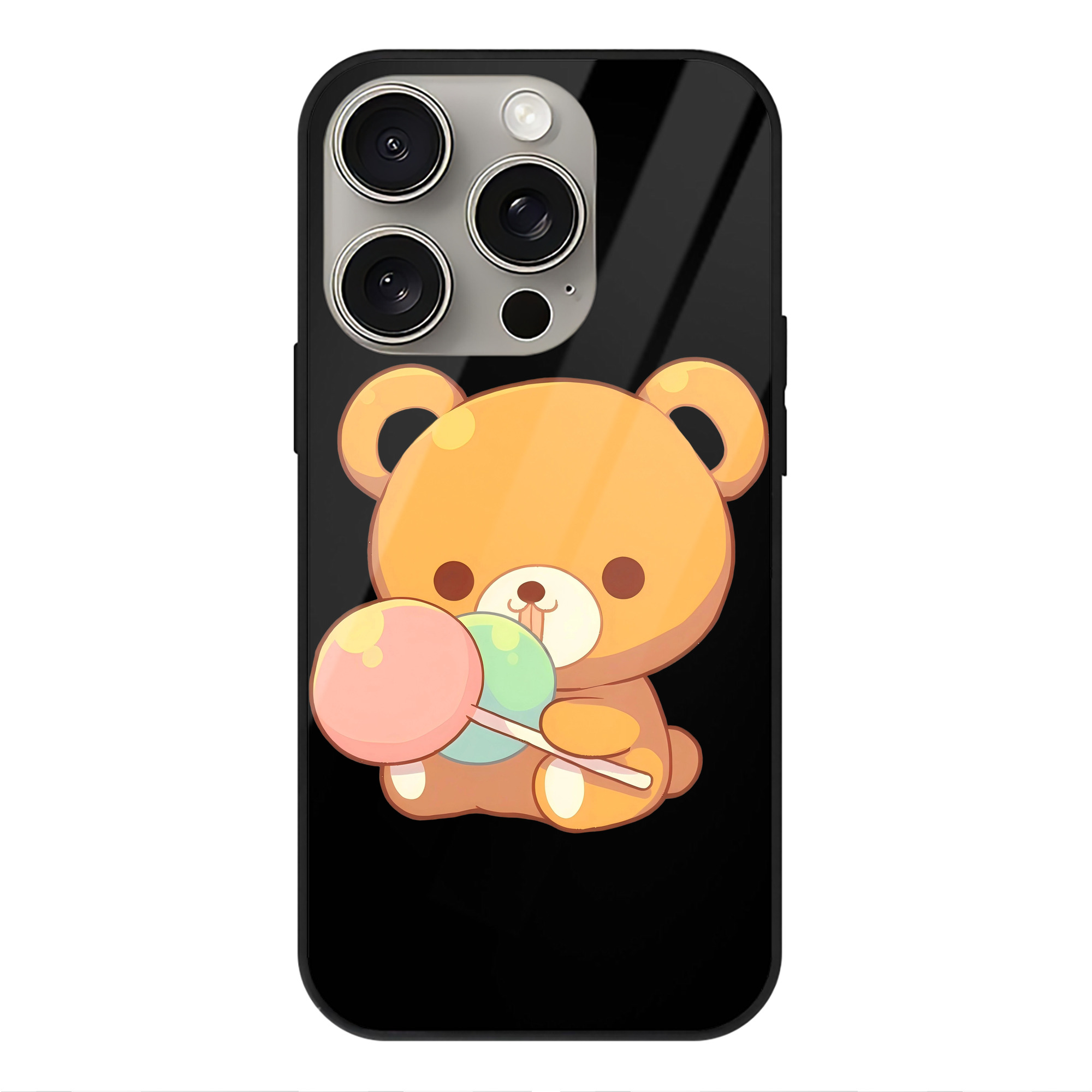 （画像用） リラックマ リラックマ キイロイトリ Rilakkuma Korilakkuma Kiiroitori 【iPhone15Pro対応】スマホケース 耐衝撃＆黄変防止 背面ガラス