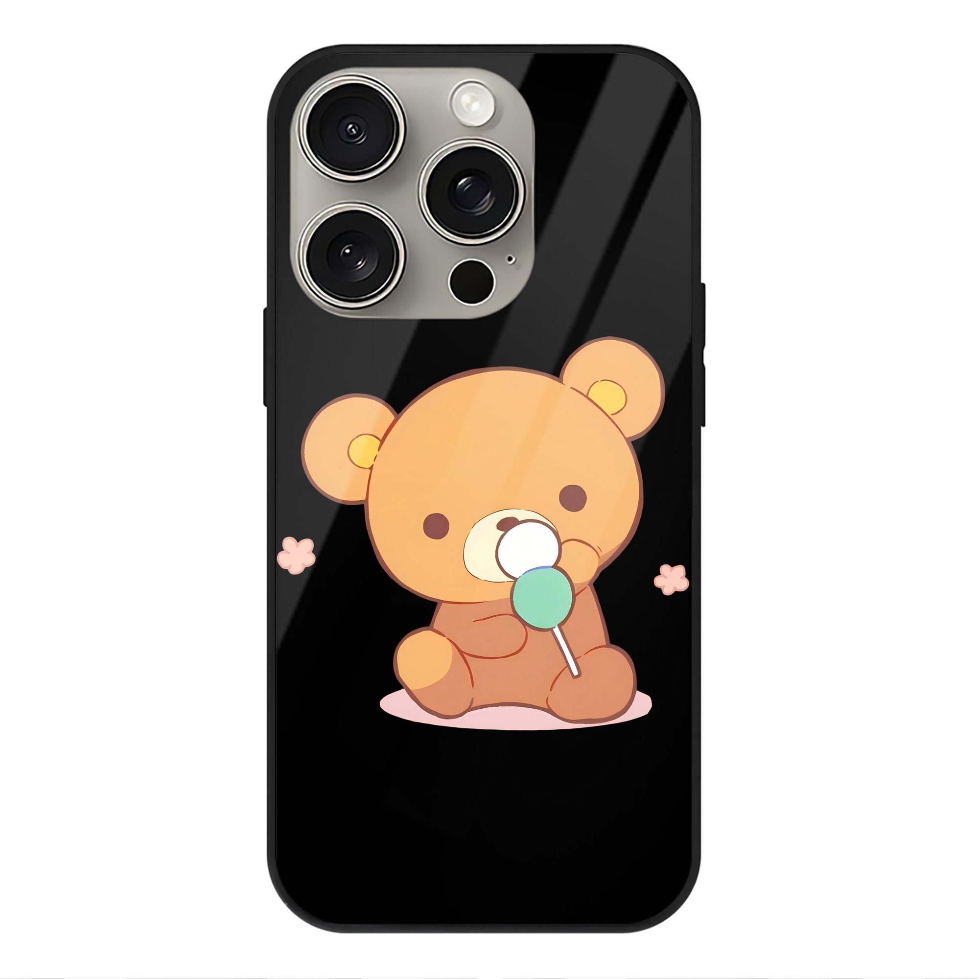 （画像用） リラックマ リラックマ キイロイトリ Rilakkuma Korilakkuma Kiiroitori 【iPhone15Pro対応】スマホケース 耐衝撃＆黄変防止 背面ガラス