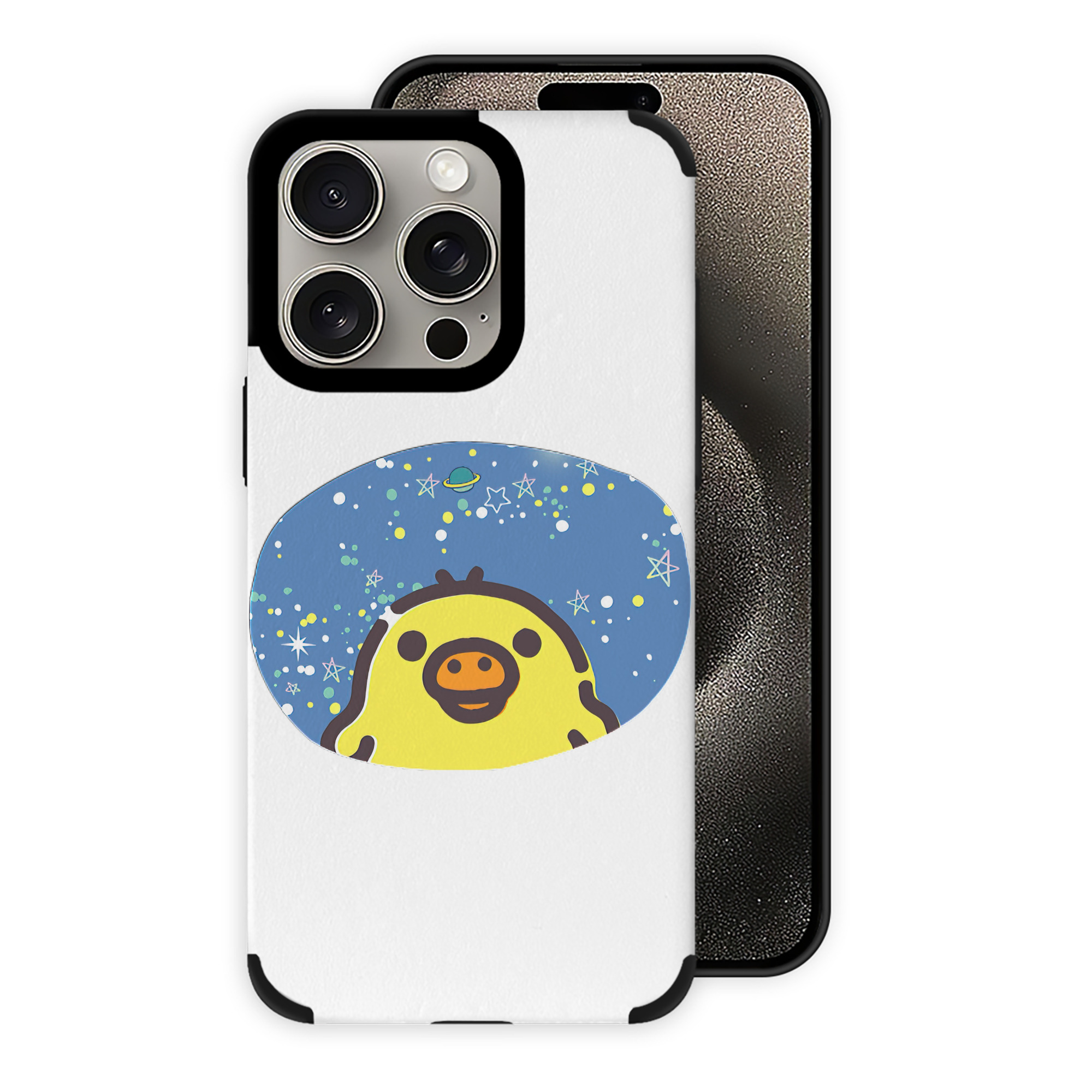 （画像用） リラックマ リラックマ キイロイトリ Rilakkuma Korilakkuma Kiiroitori 【iPhone15ProMax対応】 PUレザー スマホケース 耐衝撃＆黄変防止