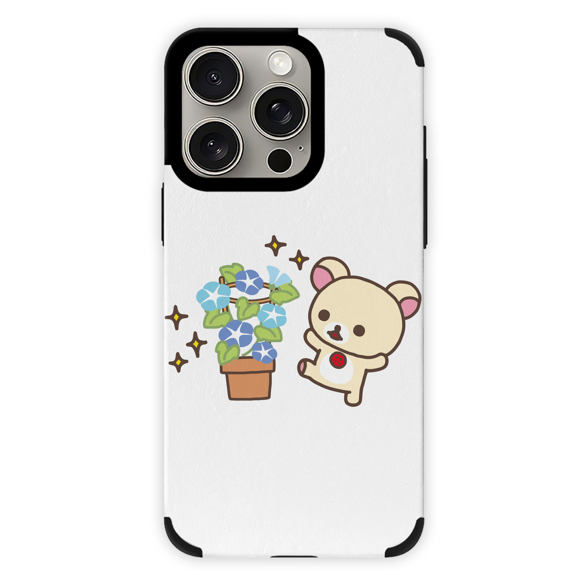 （画像用） リラックマ リラックマ キイロイトリ Rilakkuma Korilakkuma Kiiroitori 【iPhone15ProMax対応】 PUレザー スマホケース 耐衝撃＆黄変防止