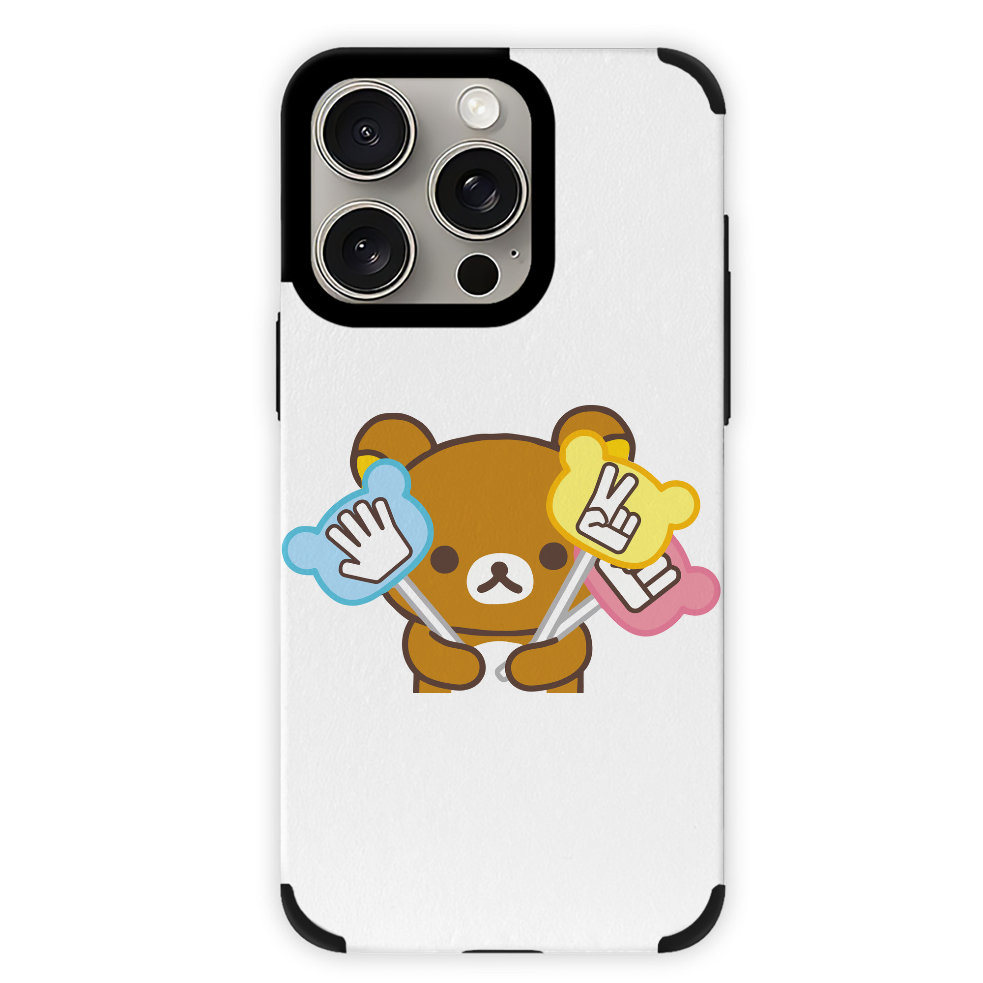 （画像用） リラックマ リラックマ キイロイトリ Rilakkuma Korilakkuma Kiiroitori 【iPhone15ProMax対応】 PUレザー スマホケース 耐衝撃＆黄変防止