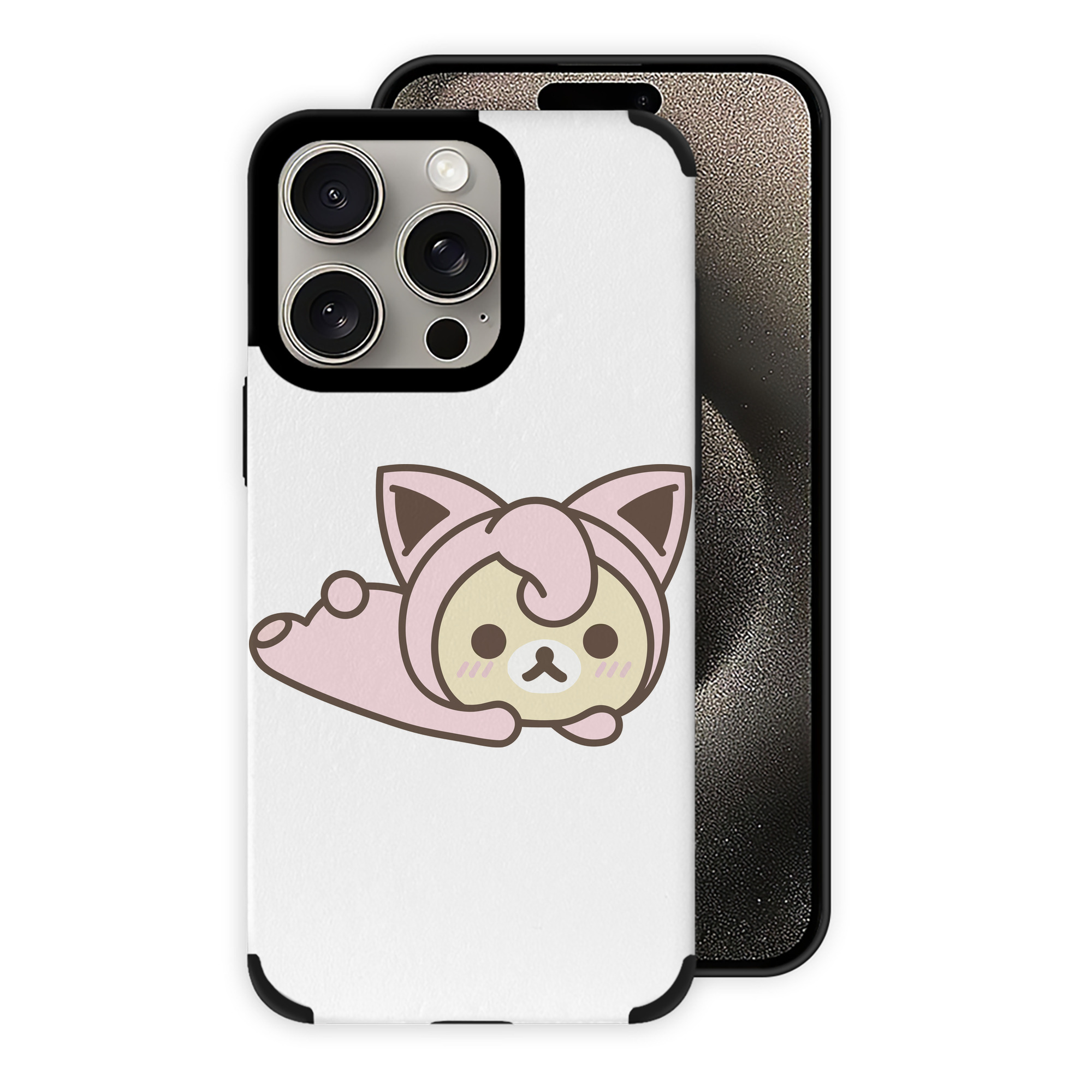 （画像用） リラックマ リラックマ キイロイトリ Rilakkuma Korilakkuma Kiiroitori 【iPhone15ProMax対応】 PUレザー スマホケース 耐衝撃＆黄変防止