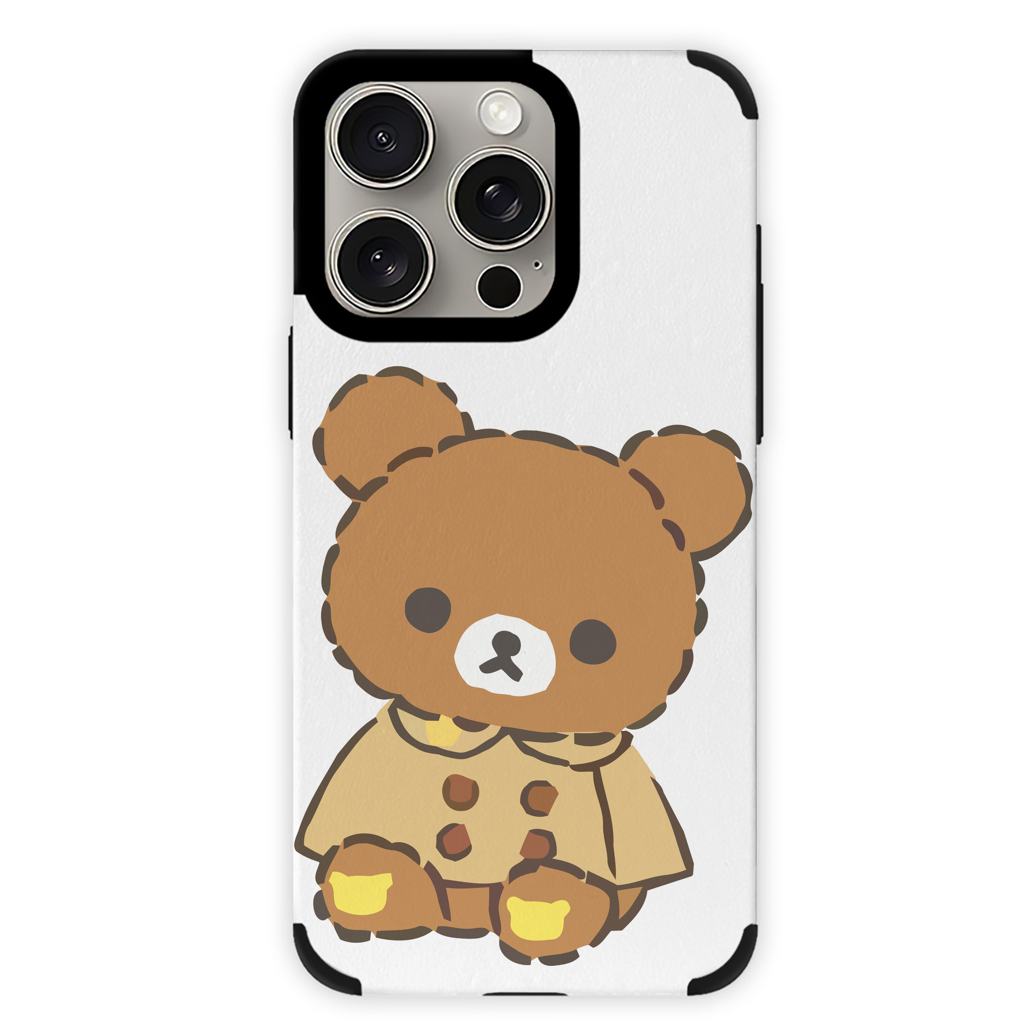 （画像用） リラックマ リラックマ キイロイトリ Rilakkuma Korilakkuma Kiiroitori 【iPhone15ProMax対応】 PUレザー スマホケース 耐衝撃＆黄変防止