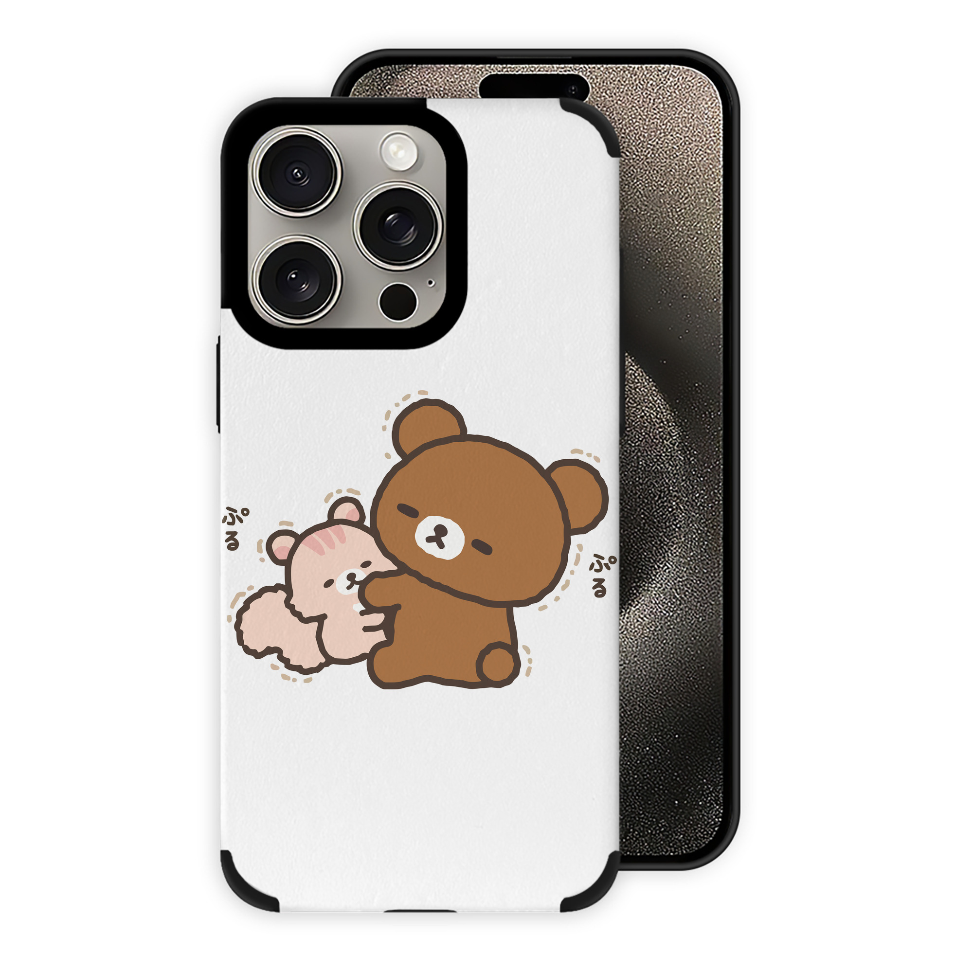 （画像用） リラックマ リラックマ キイロイトリ Rilakkuma Korilakkuma Kiiroitori 【iPhone15ProMax対応】 PUレザー スマホケース 耐衝撃＆黄変防止