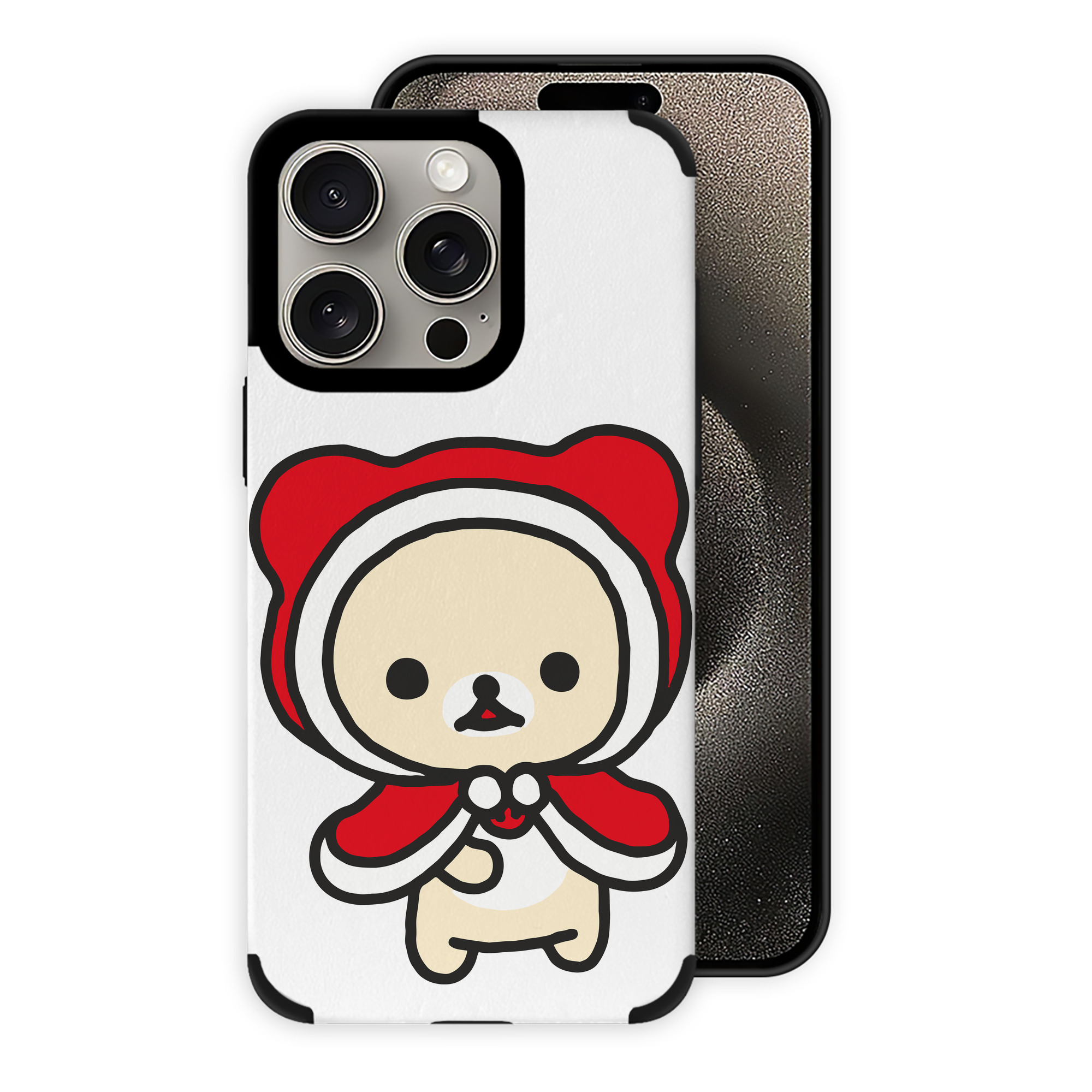（画像用） リラックマ リラックマ キイロイトリ Rilakkuma Korilakkuma Kiiroitori 【iPhone15ProMax対応】 PUレザー スマホケース 耐衝撃＆黄変防止