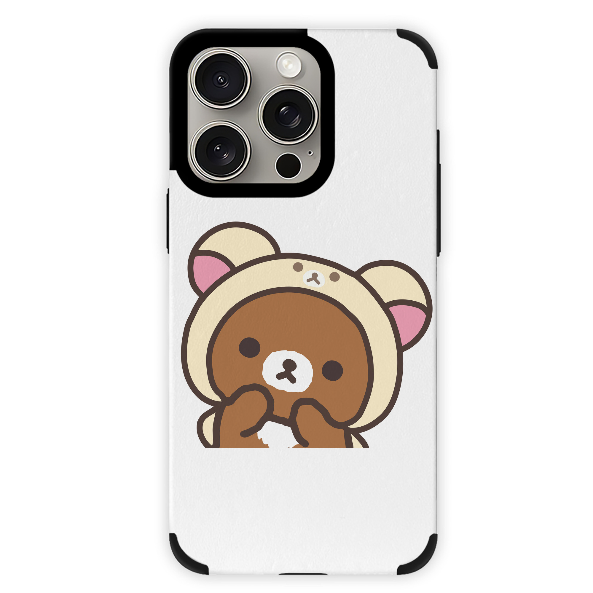 （画像用） リラックマ リラックマ キイロイトリ Rilakkuma Korilakkuma Kiiroitori 【iPhone15ProMax対応】 PUレザー スマホケース 耐衝撃＆黄変防止