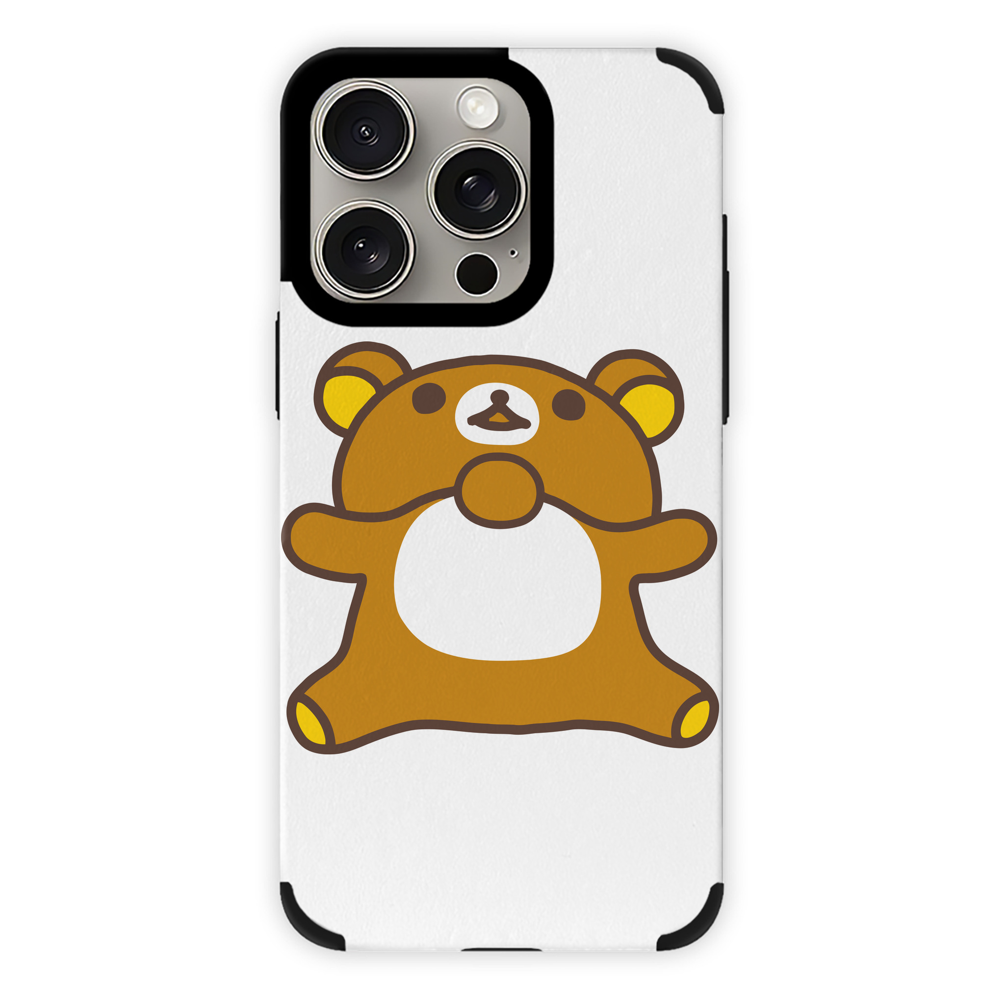 （画像用） リラックマ リラックマ キイロイトリ Rilakkuma Korilakkuma Kiiroitori 【iPhone15ProMax対応】 PUレザー スマホケース 耐衝撃＆黄変防止