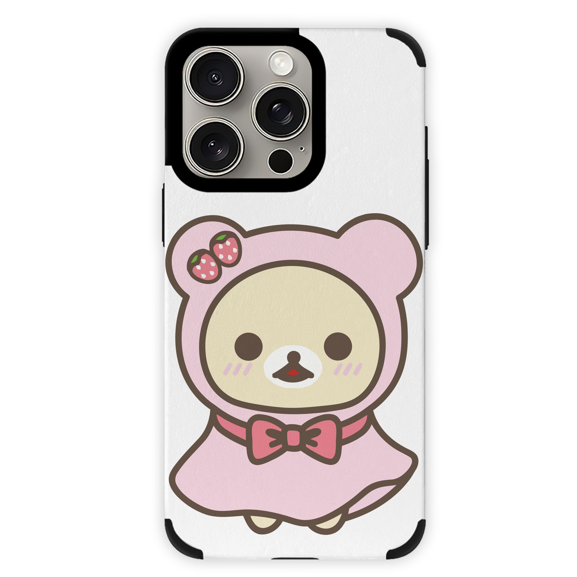 （画像用） リラックマ リラックマ キイロイトリ Rilakkuma Korilakkuma Kiiroitori 【iPhone15ProMax対応】 PUレザー スマホケース 耐衝撃＆黄変防止
