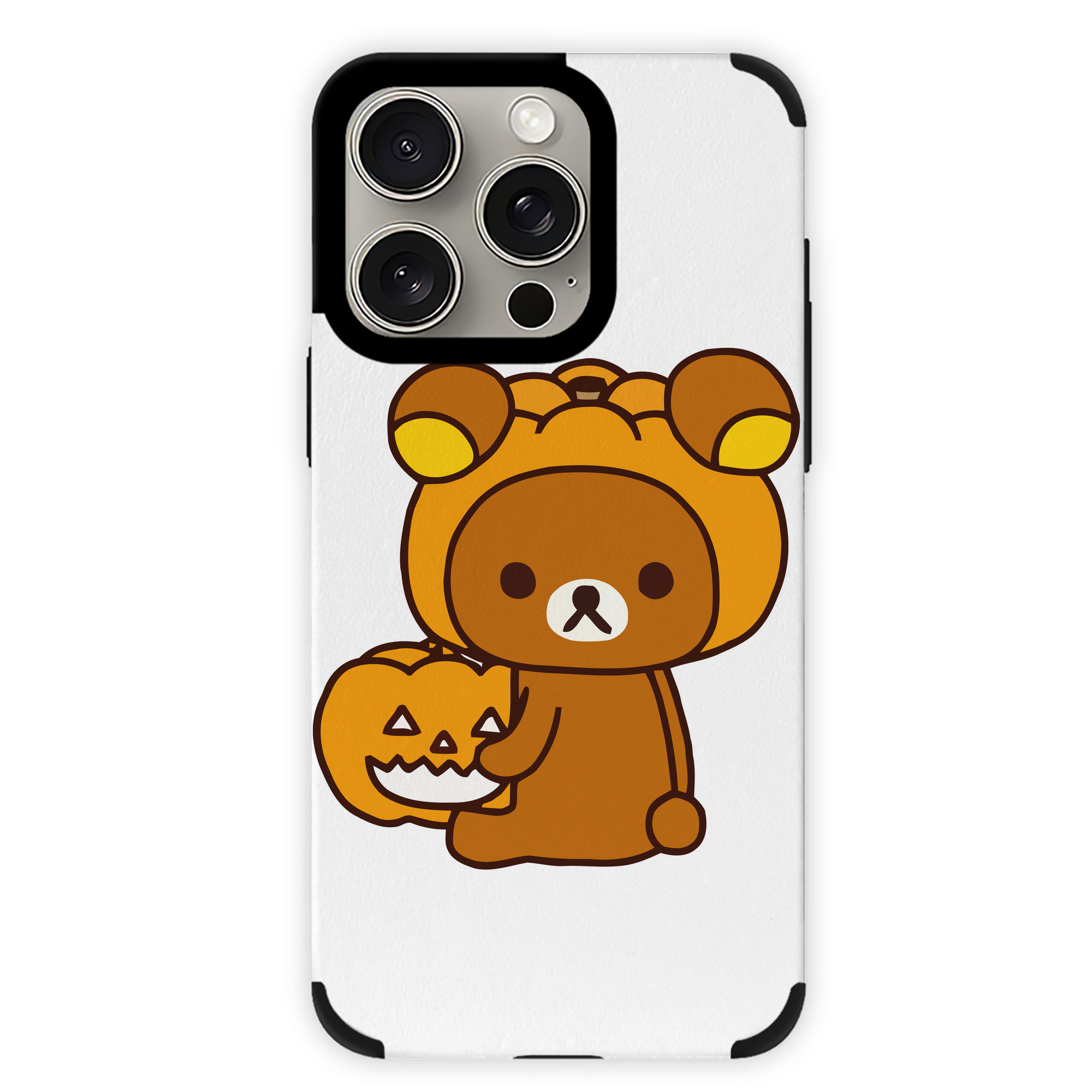 （画像用） リラックマ リラックマ キイロイトリ Rilakkuma Korilakkuma Kiiroitori 【iPhone15ProMax対応】 PUレザー スマホケース 耐衝撃＆黄変防止