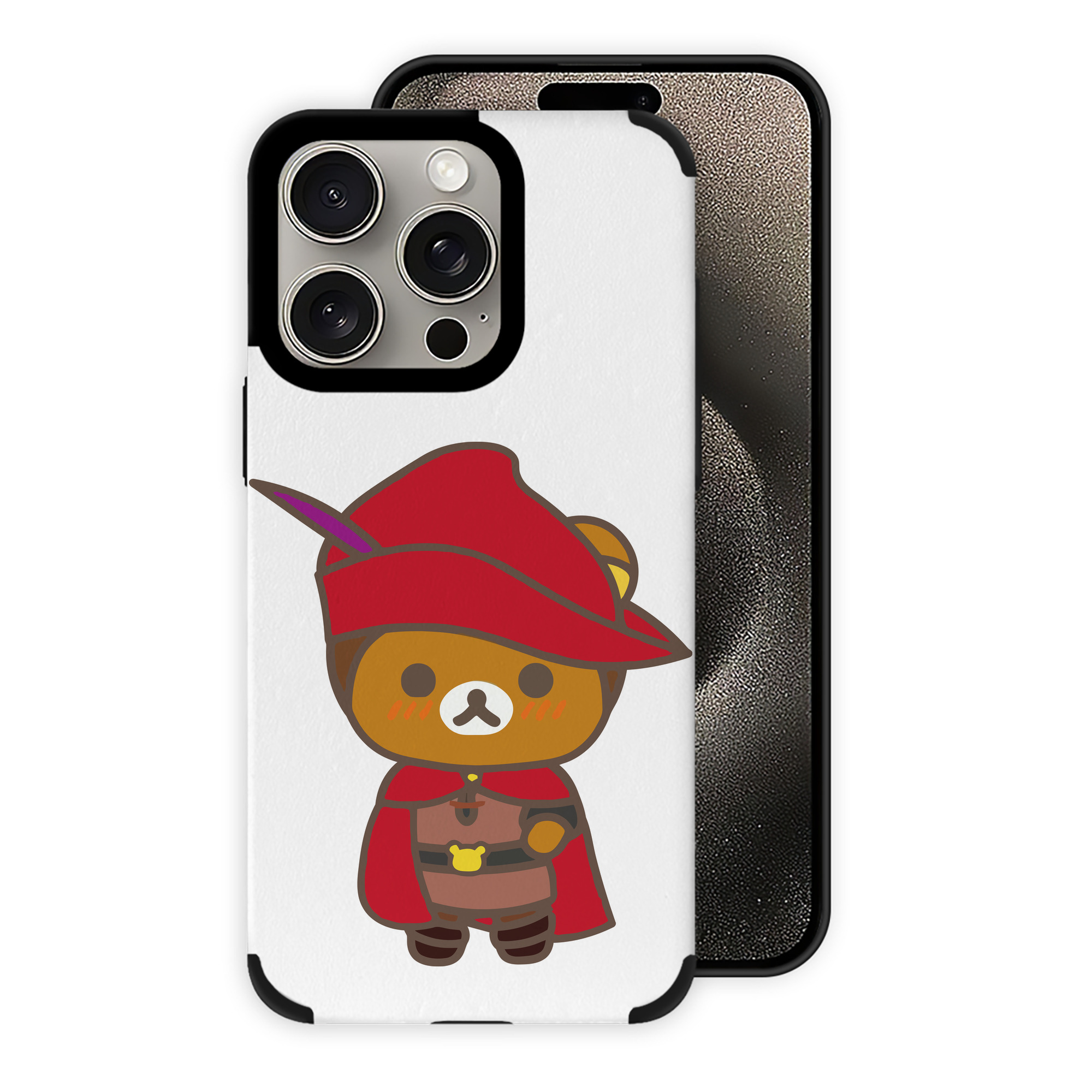 （画像用） リラックマ リラックマ キイロイトリ Rilakkuma Korilakkuma Kiiroitori 【iPhone15ProMax対応】 PUレザー スマホケース 耐衝撃＆黄変防止