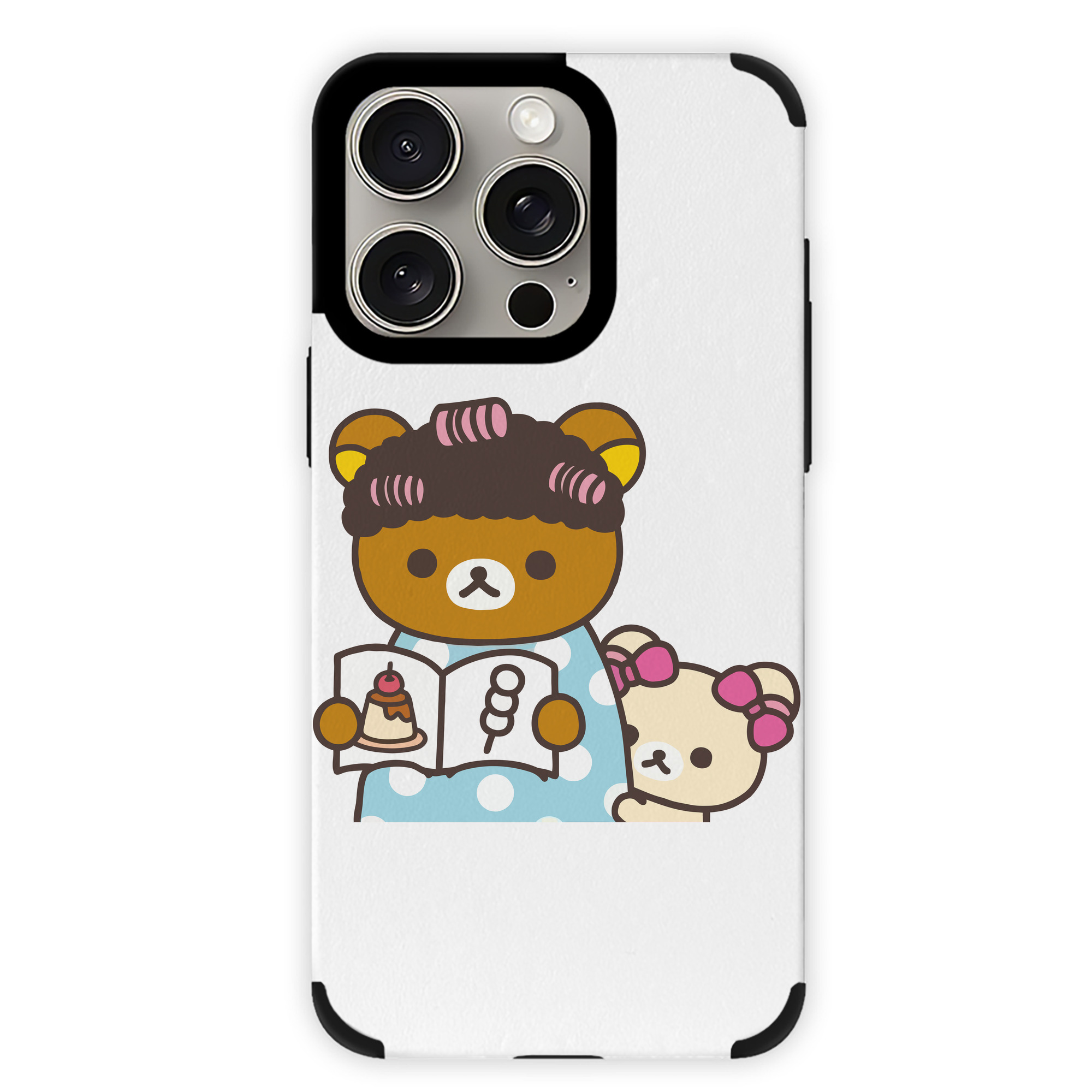（画像用） リラックマ リラックマ キイロイトリ Rilakkuma Korilakkuma Kiiroitori 【iPhone15ProMax対応】 PUレザー スマホケース 耐衝撃＆黄変防止