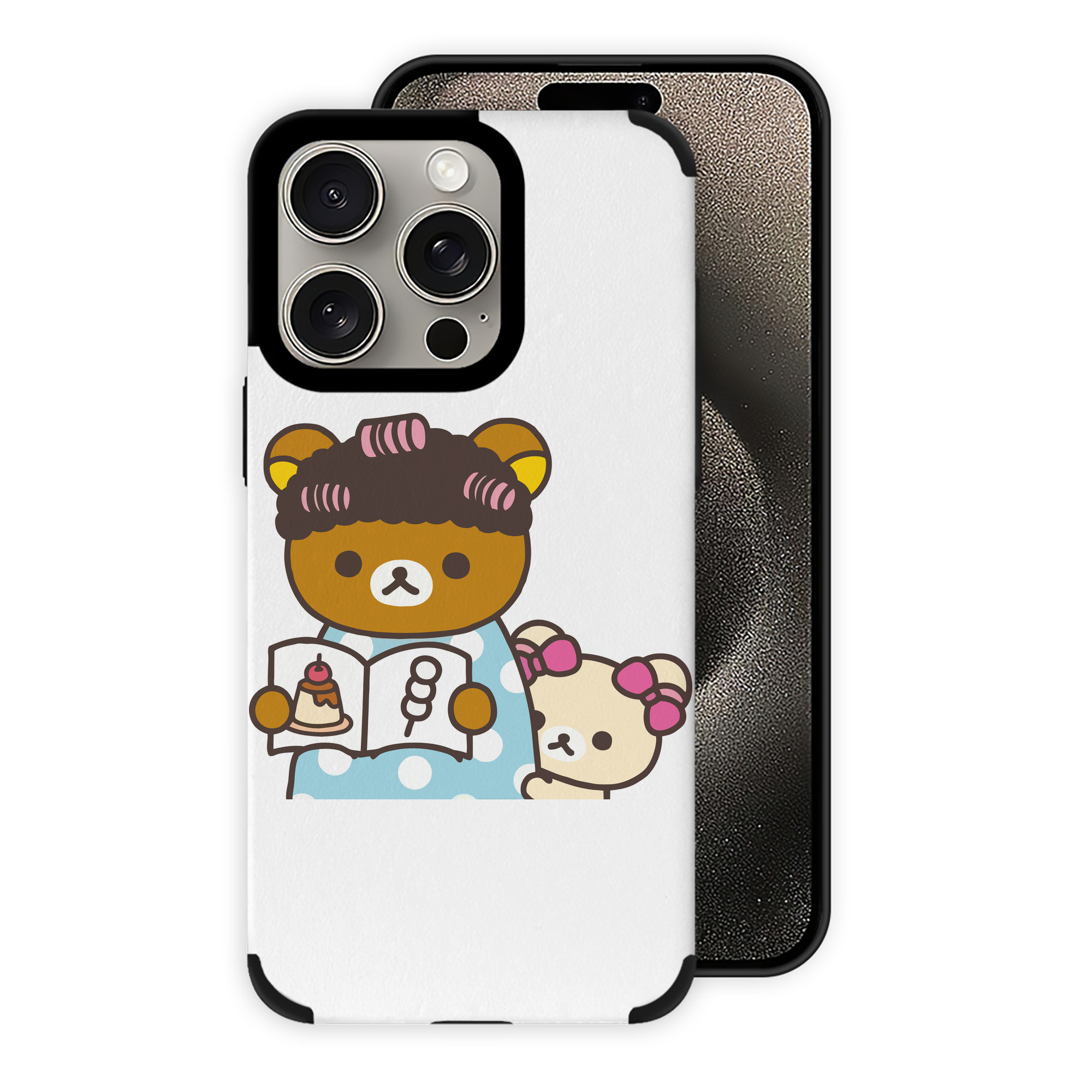 （画像用） リラックマ リラックマ キイロイトリ Rilakkuma Korilakkuma Kiiroitori 【iPhone15ProMax対応】 PUレザー スマホケース 耐衝撃＆黄変防止