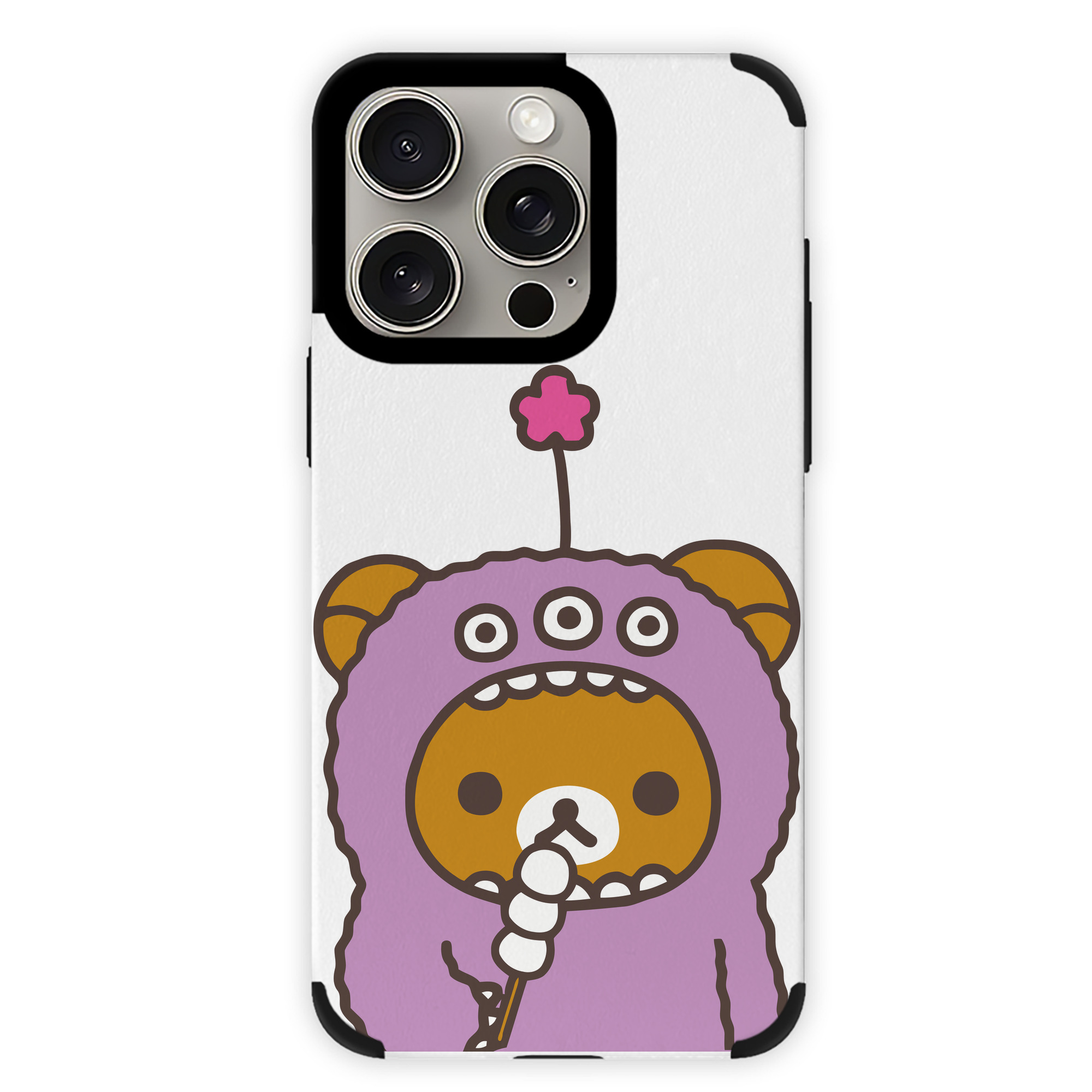 （画像用） リラックマ リラックマ キイロイトリ Rilakkuma Korilakkuma Kiiroitori 【iPhone15ProMax対応】 PUレザー スマホケース 耐衝撃＆黄変防止