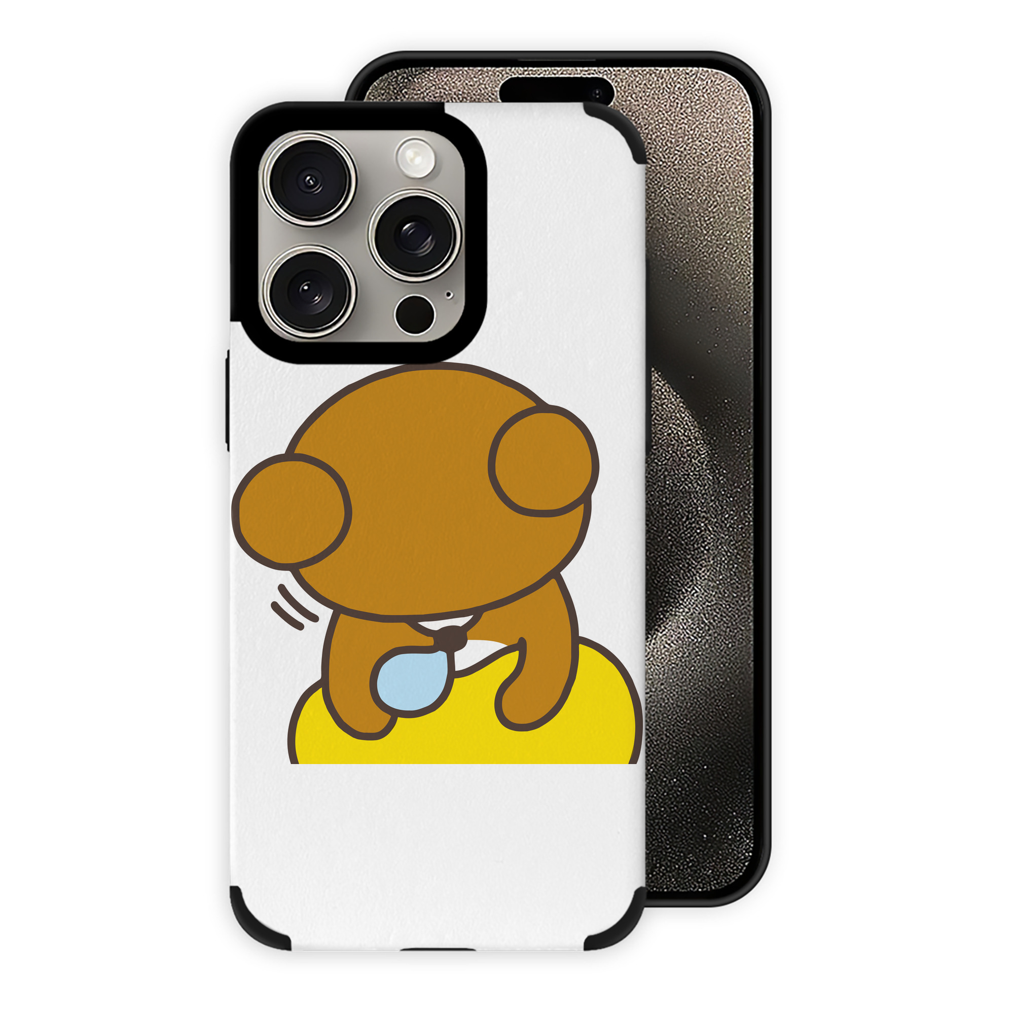 （画像用） リラックマ リラックマ キイロイトリ Rilakkuma Korilakkuma Kiiroitori 【iPhone15ProMax対応】 PUレザー スマホケース 耐衝撃＆黄変防止