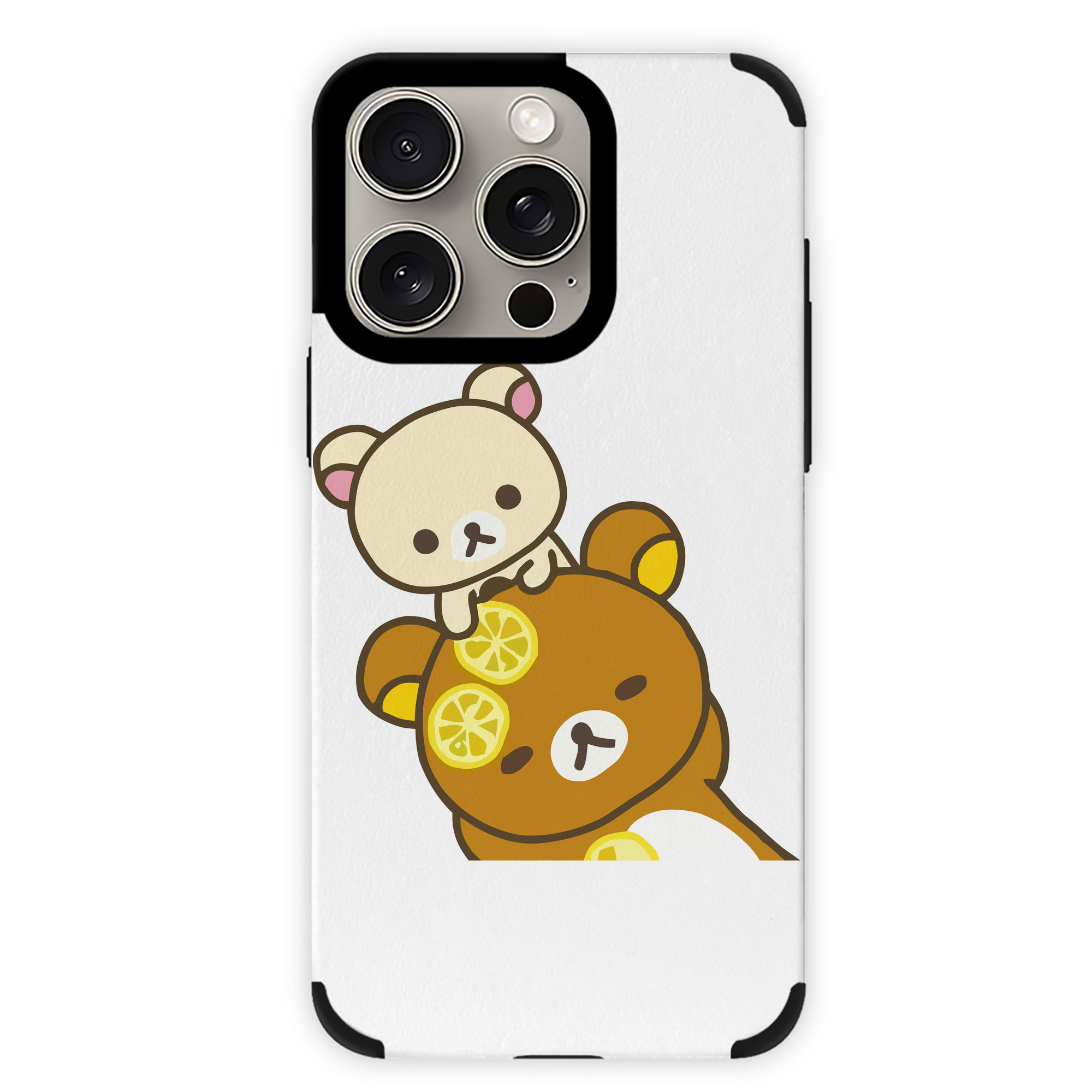 （画像用） リラックマ リラックマ キイロイトリ Rilakkuma Korilakkuma Kiiroitori 【iPhone15ProMax対応】 PUレザー スマホケース 耐衝撃＆黄変防止