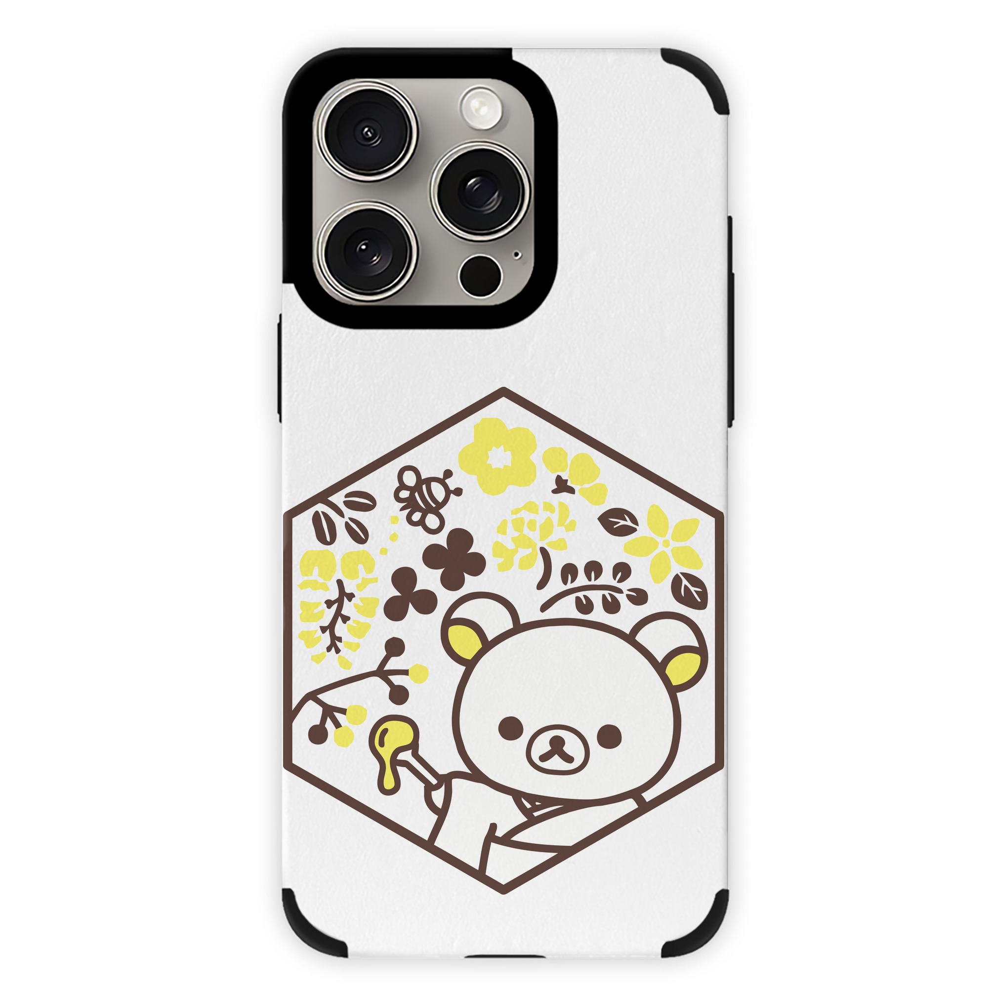 （画像用） リラックマ リラックマ キイロイトリ Rilakkuma Korilakkuma Kiiroitori 【iPhone15ProMax対応】 PUレザー スマホケース 耐衝撃＆黄変防止