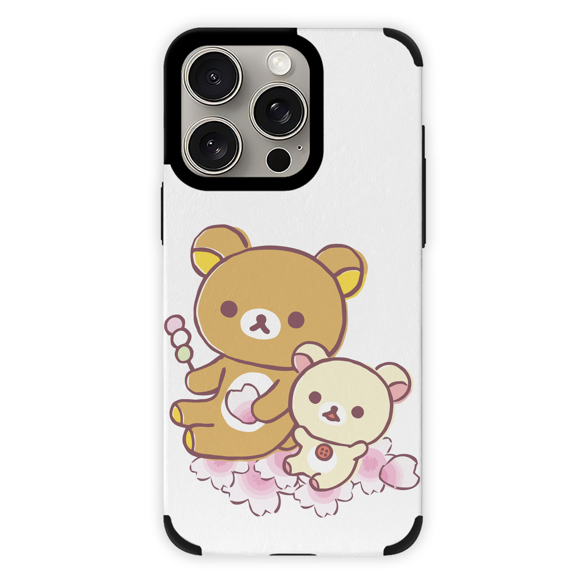 （画像用） リラックマ リラックマ キイロイトリ Rilakkuma Korilakkuma Kiiroitori 【iPhone15ProMax対応】 PUレザー スマホケース 耐衝撃＆黄変防止