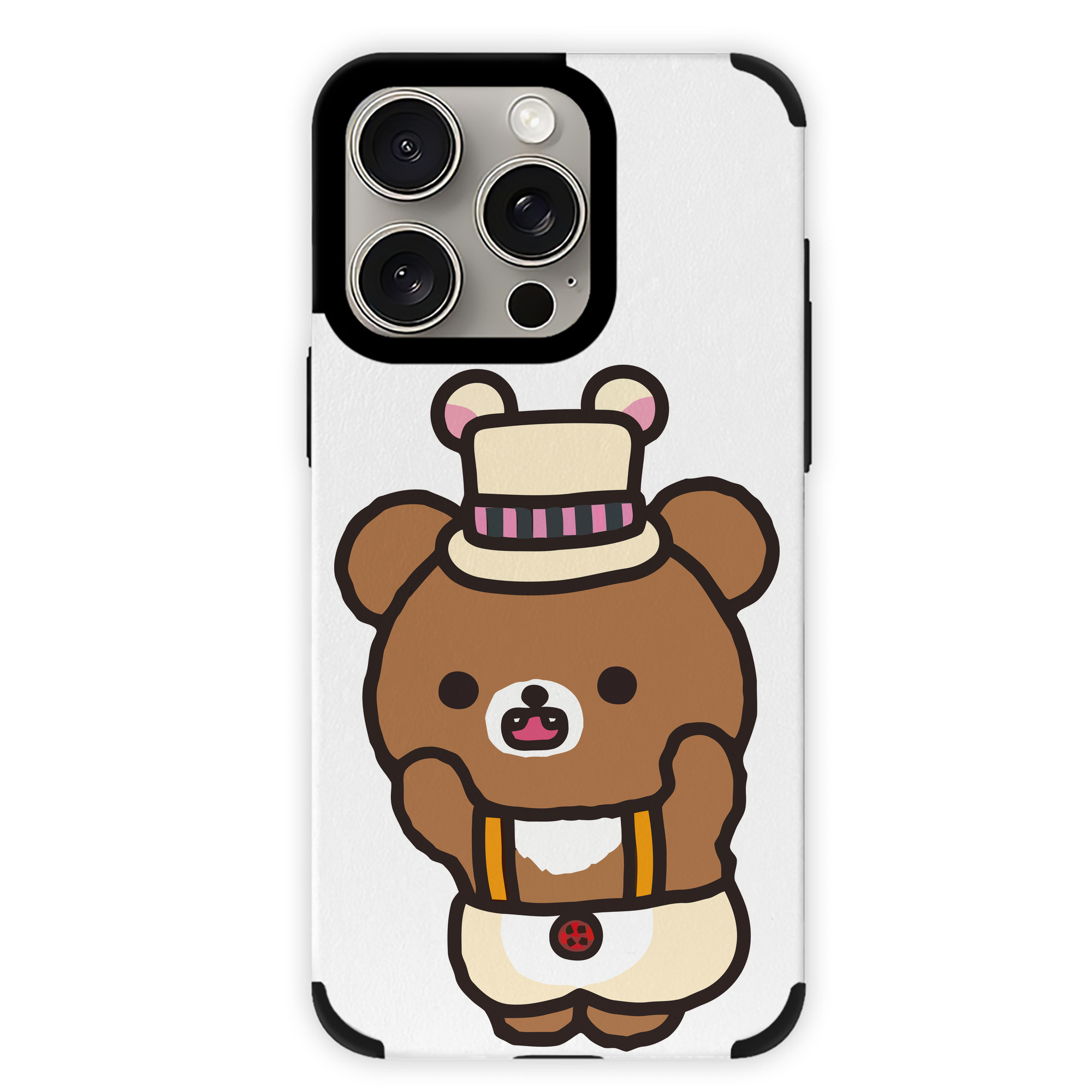 （画像用） リラックマ リラックマ キイロイトリ Rilakkuma Korilakkuma Kiiroitori 【iPhone15ProMax対応】 PUレザー スマホケース 耐衝撃＆黄変防止