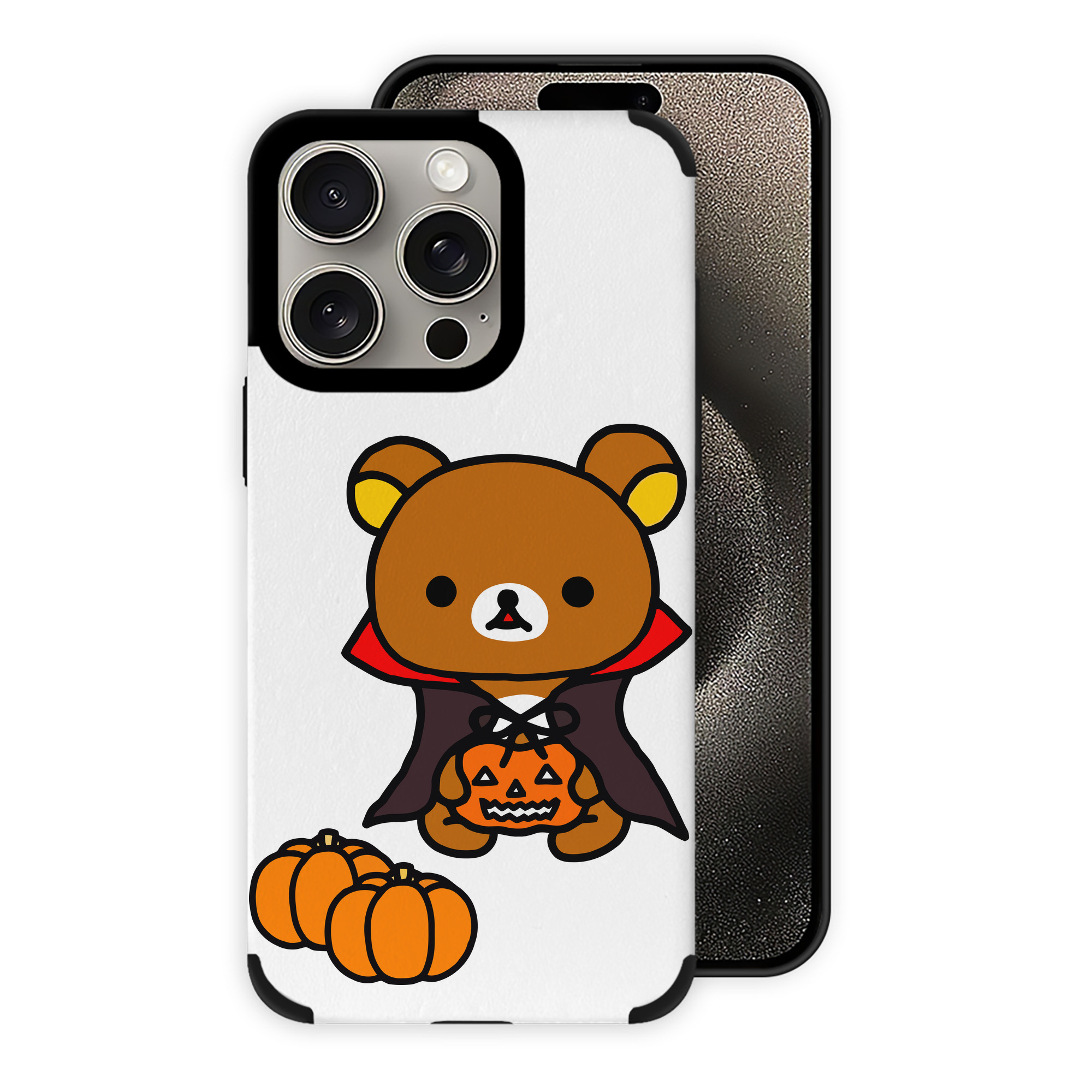 （画像用） リラックマ リラックマ キイロイトリ Rilakkuma Korilakkuma Kiiroitori 【iPhone15ProMax対応】 PUレザー スマホケース 耐衝撃＆黄変防止