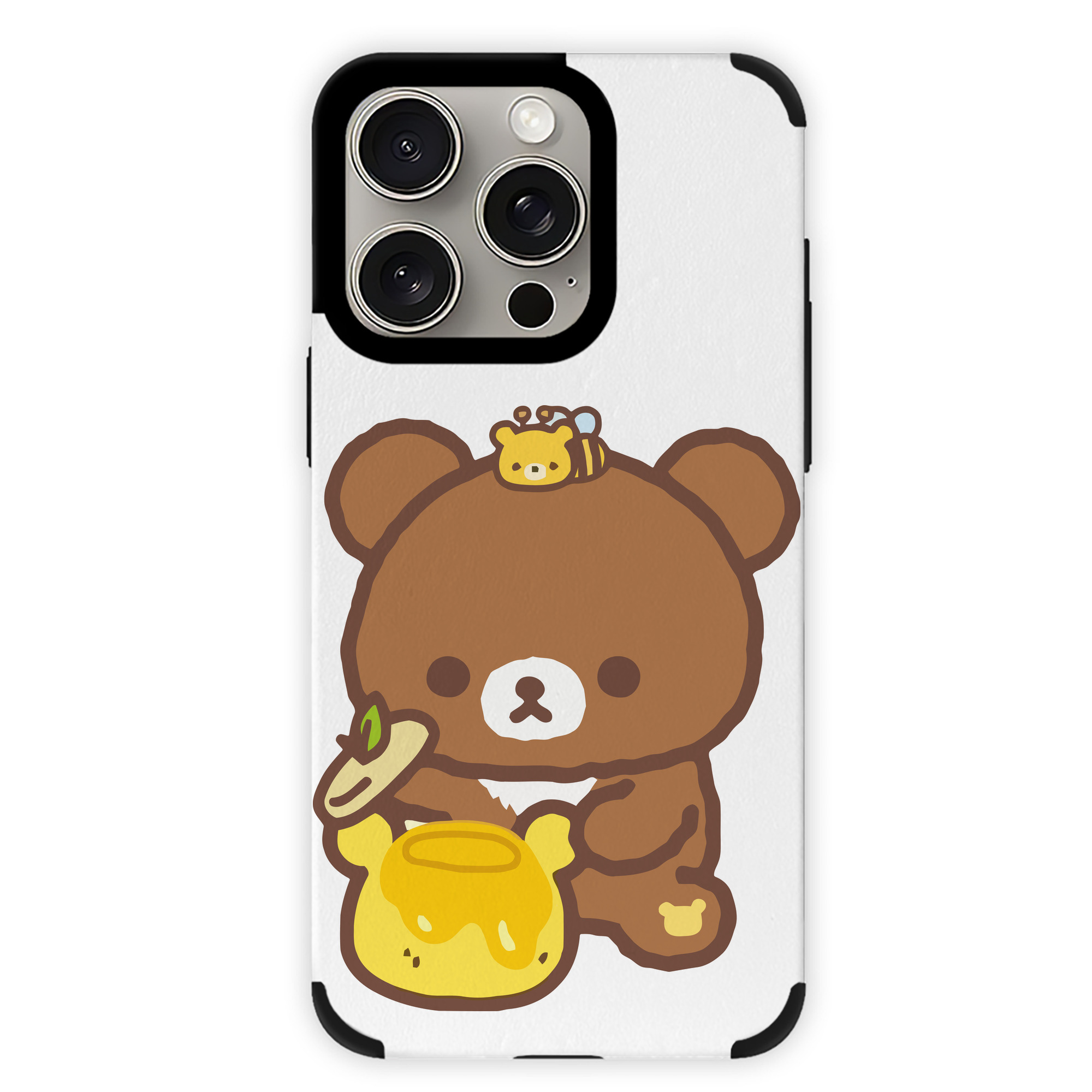 （画像用） リラックマ リラックマ キイロイトリ Rilakkuma Korilakkuma Kiiroitori 【iPhone15ProMax対応】 PUレザー スマホケース 耐衝撃＆黄変防止