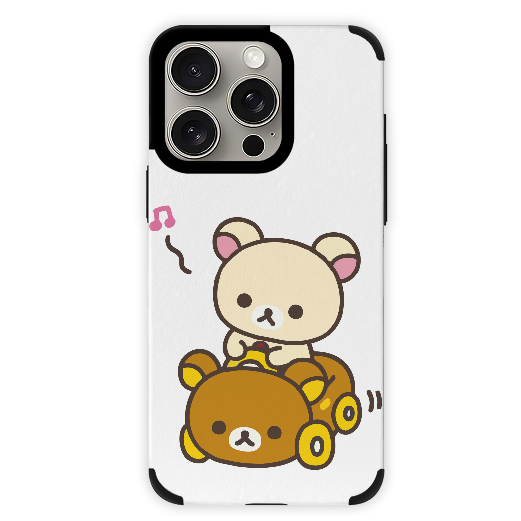 （画像用） リラックマ リラックマ キイロイトリ Rilakkuma Korilakkuma Kiiroitori 【iPhone15ProMax対応】 PUレザー スマホケース 耐衝撃＆黄変防止