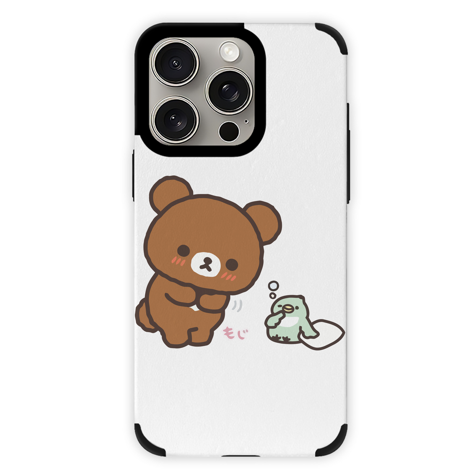 （画像用） リラックマ リラックマ キイロイトリ Rilakkuma Korilakkuma Kiiroitori 【iPhone15ProMax対応】 PUレザー スマホケース 耐衝撃＆黄変防止