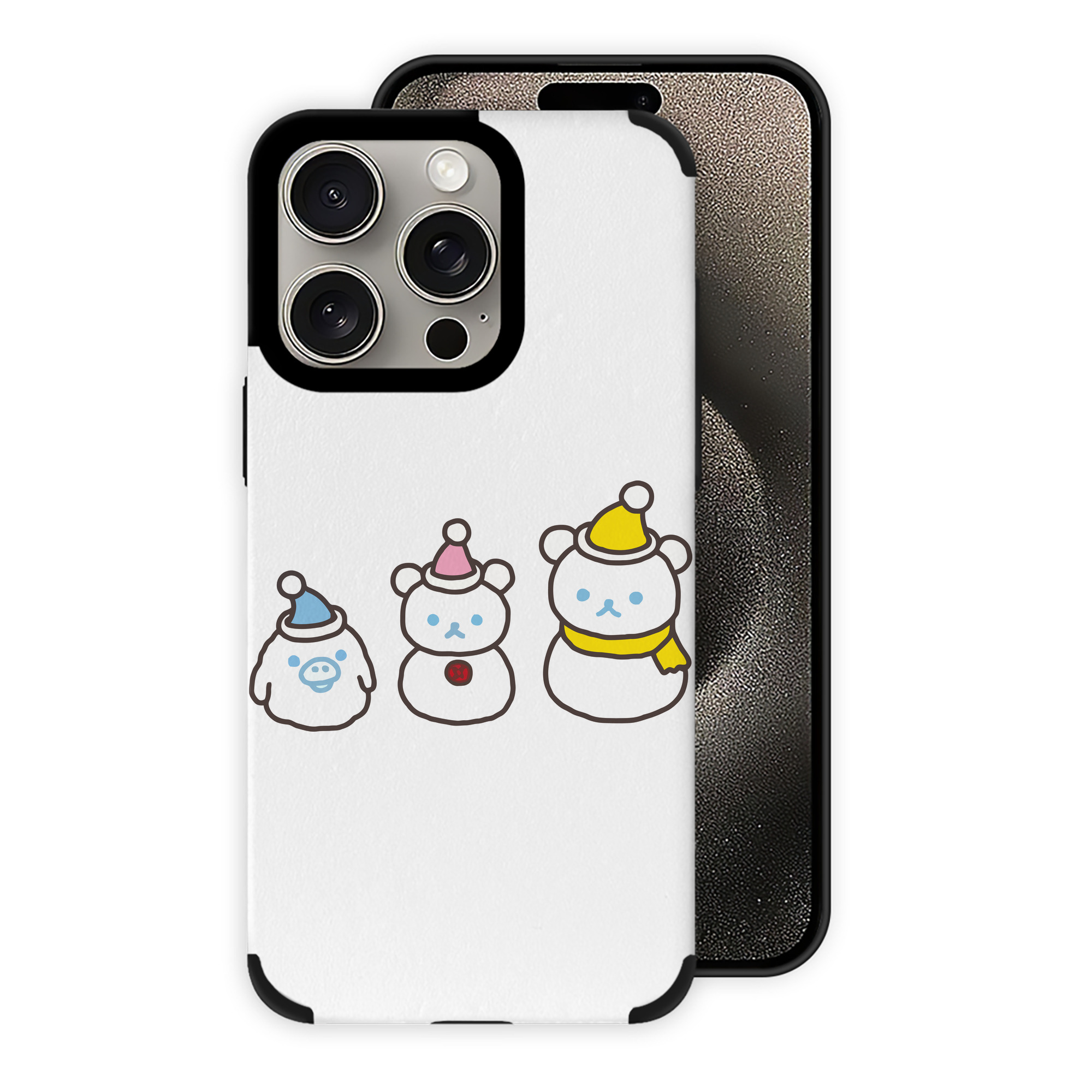 （画像用） リラックマ リラックマ キイロイトリ Rilakkuma Korilakkuma Kiiroitori 【iPhone15ProMax対応】 PUレザー スマホケース 耐衝撃＆黄変防止