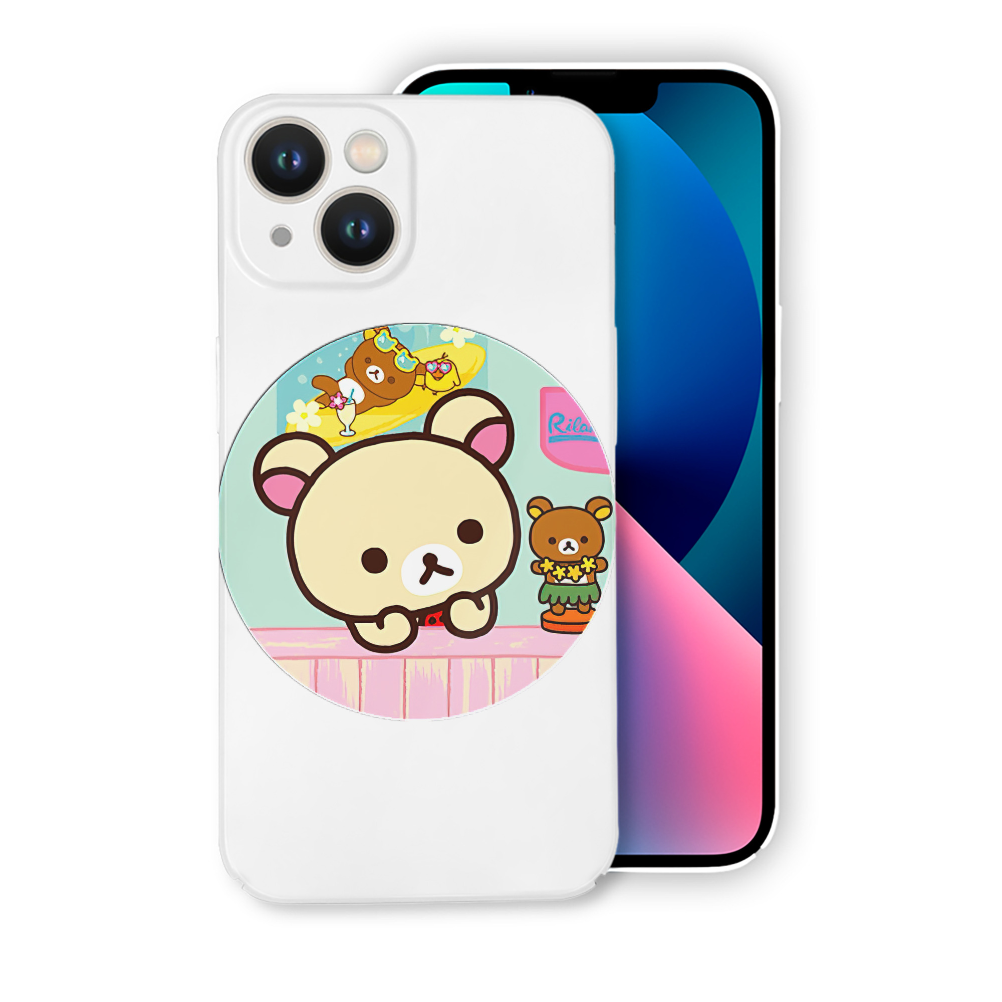 （画像用） リラックマ リラックマ キイロイトリ Rilakkuma Korilakkuma Kiiroitori 【iPhone 14シリーズ対応】ハードケース