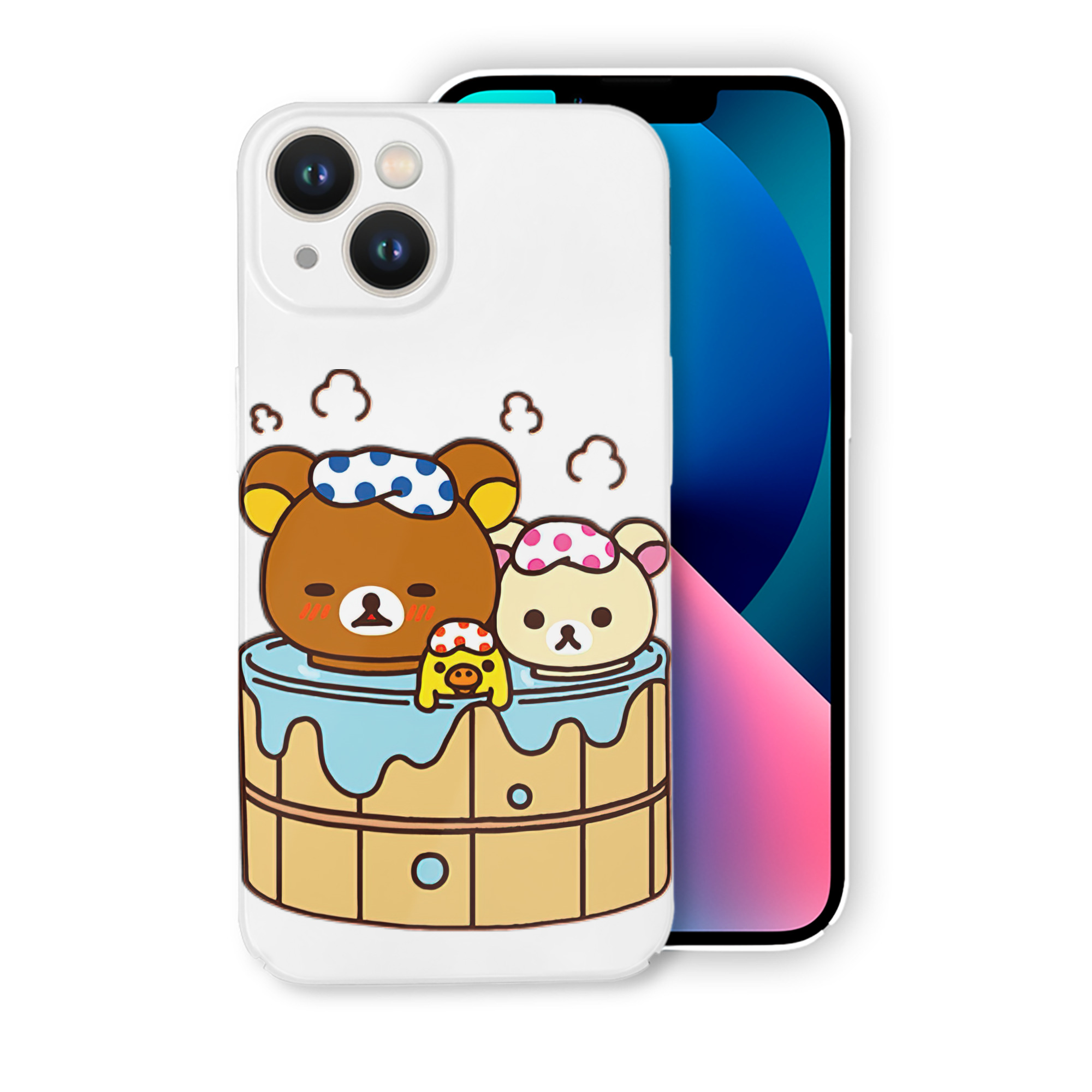 （画像用） リラックマ リラックマ キイロイトリ Rilakkuma Korilakkuma Kiiroitori 【iPhone 14シリーズ対応】ハードケース