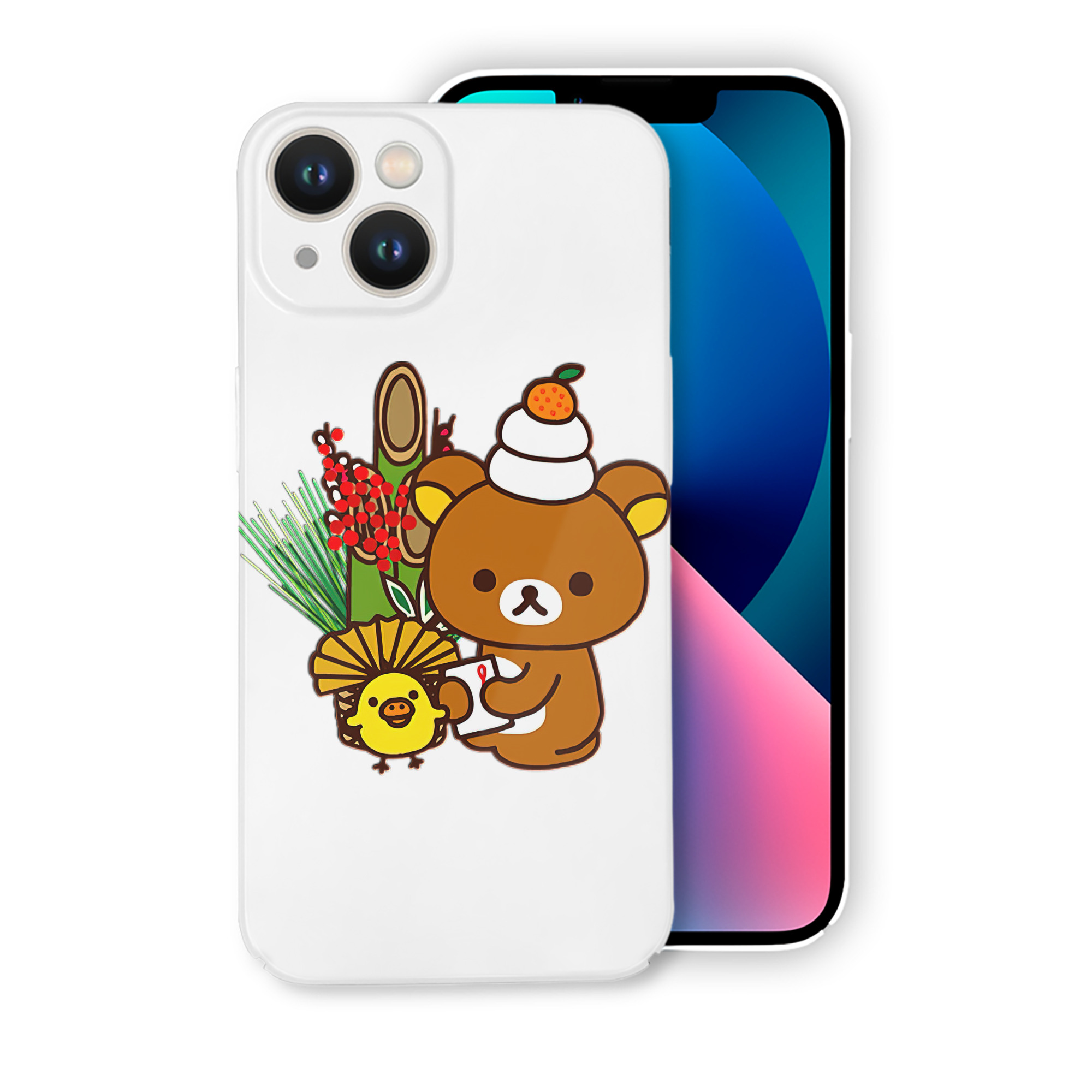 （画像用） リラックマ リラックマ キイロイトリ Rilakkuma Korilakkuma Kiiroitori 【iPhone 14シリーズ対応】ハードケース