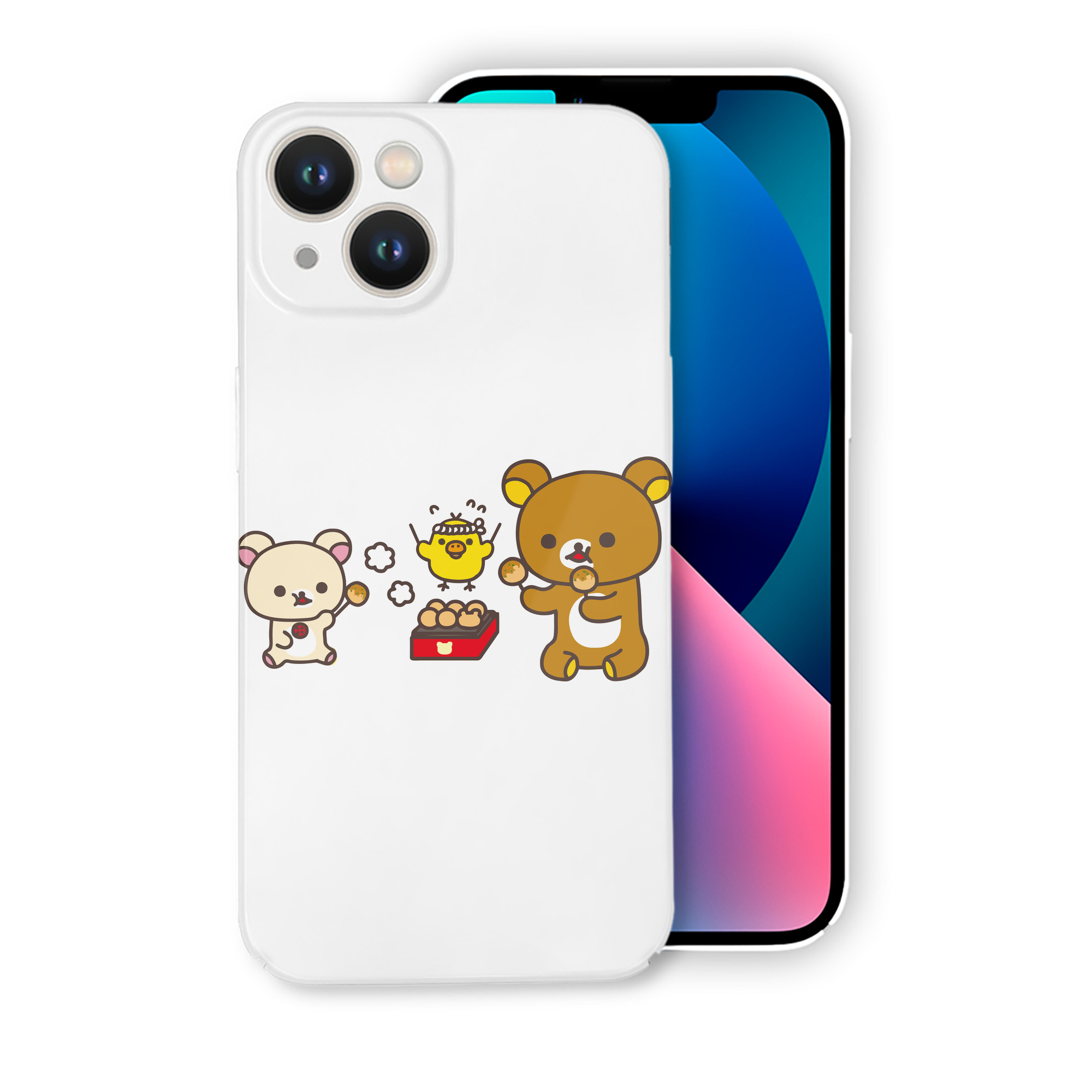 （画像用） リラックマ リラックマ キイロイトリ Rilakkuma Korilakkuma Kiiroitori 【iPhone 14シリーズ対応】ハードケース