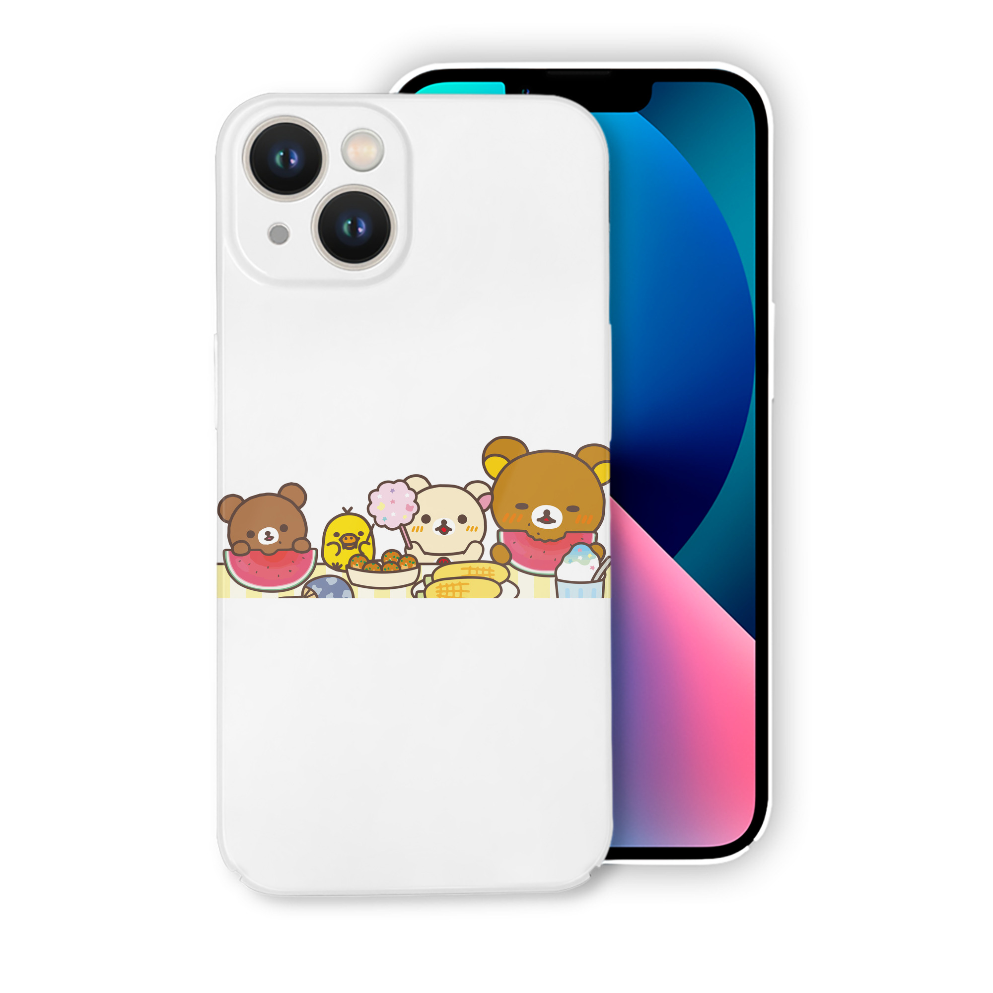 （画像用） リラックマ リラックマ キイロイトリ Rilakkuma Korilakkuma Kiiroitori 【iPhone 14シリーズ対応】ハードケース