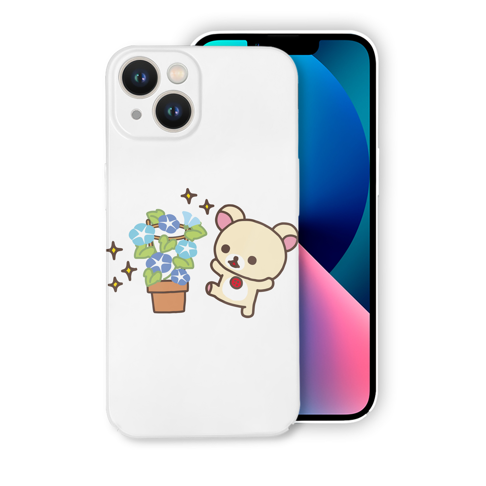 （画像用） リラックマ リラックマ キイロイトリ Rilakkuma Korilakkuma Kiiroitori 【iPhone 14シリーズ対応】ハードケース