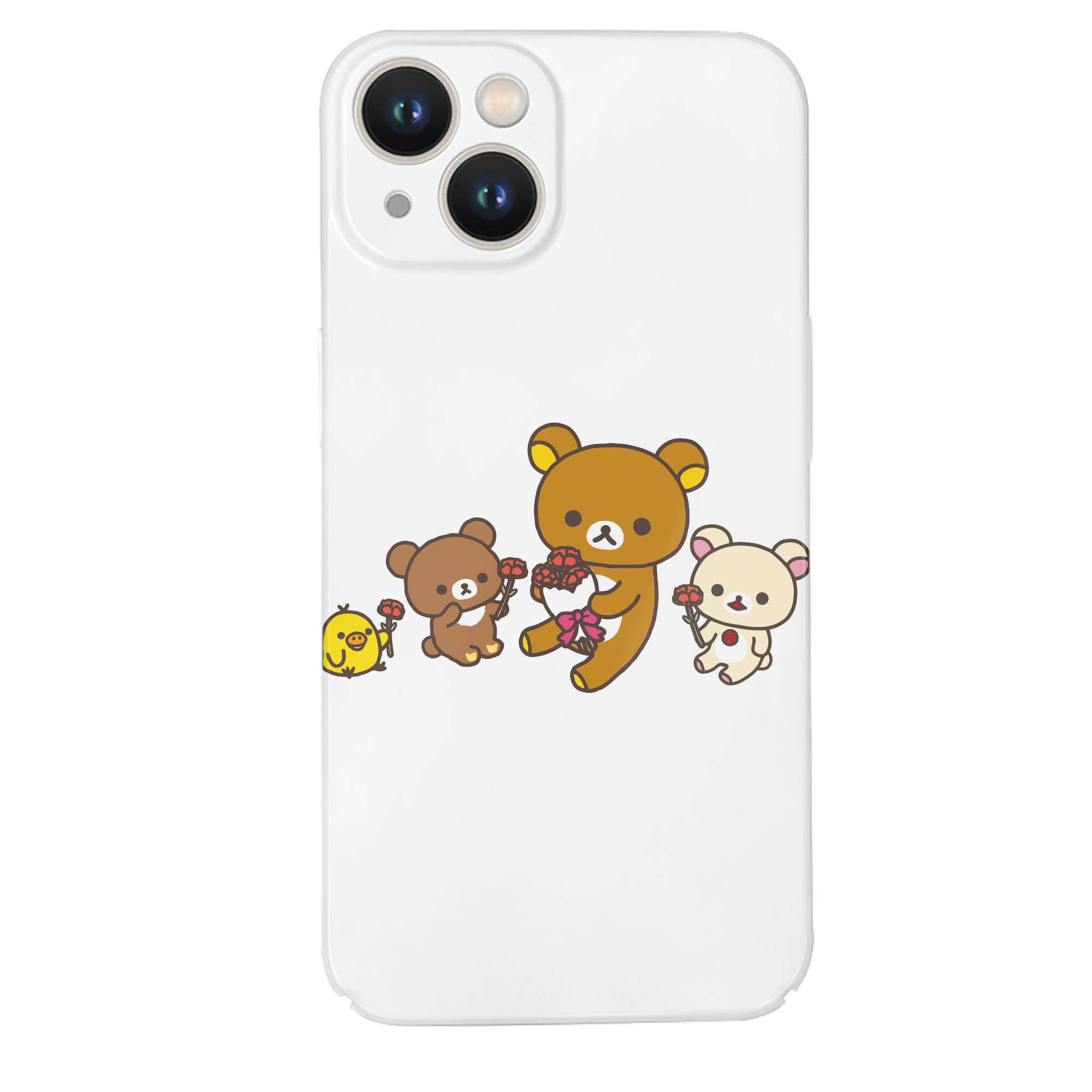 （画像用） リラックマ リラックマ キイロイトリ Rilakkuma Korilakkuma Kiiroitori 【iPhone 14シリーズ対応】ハードケース