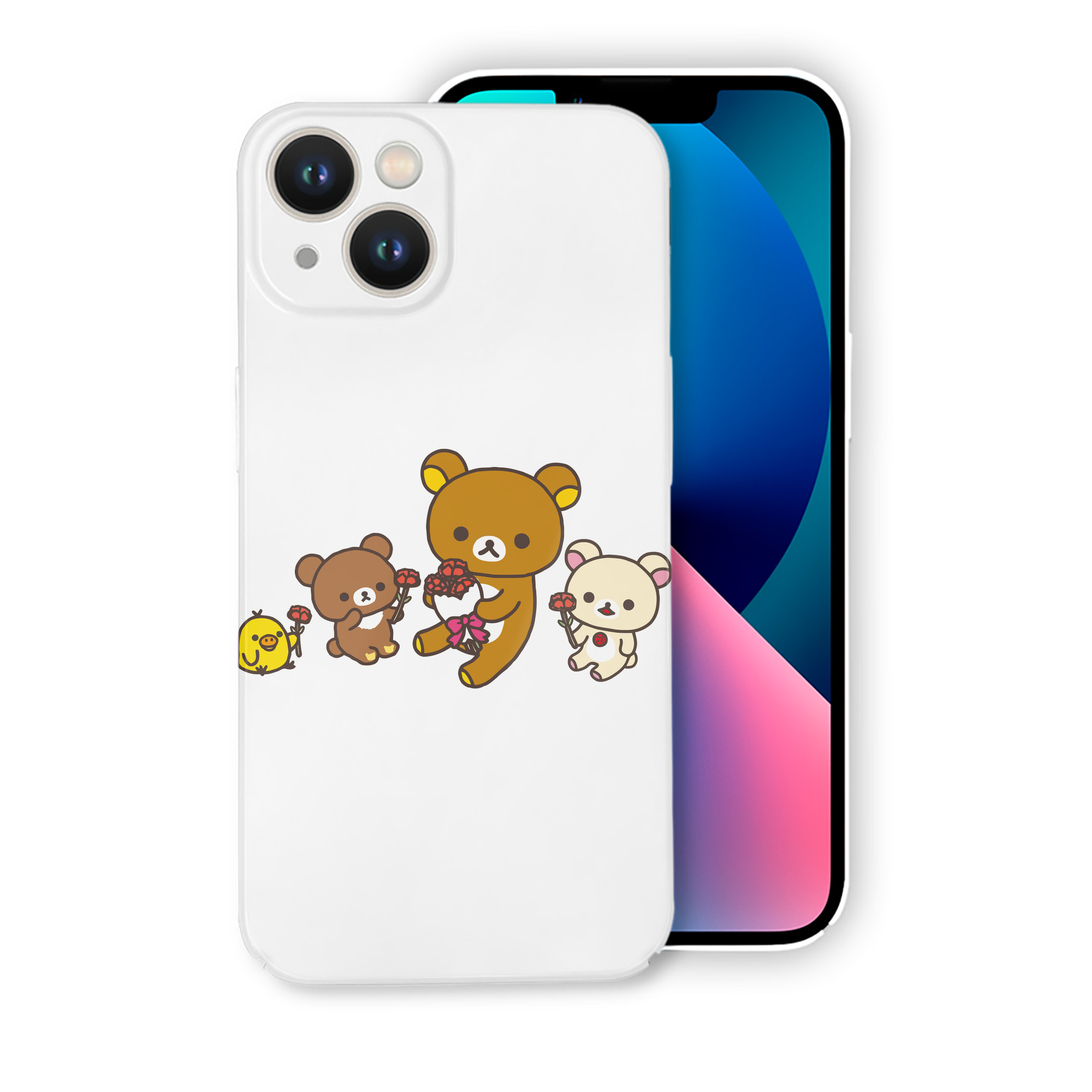 （画像用） リラックマ リラックマ キイロイトリ Rilakkuma Korilakkuma Kiiroitori 【iPhone 14シリーズ対応】ハードケース