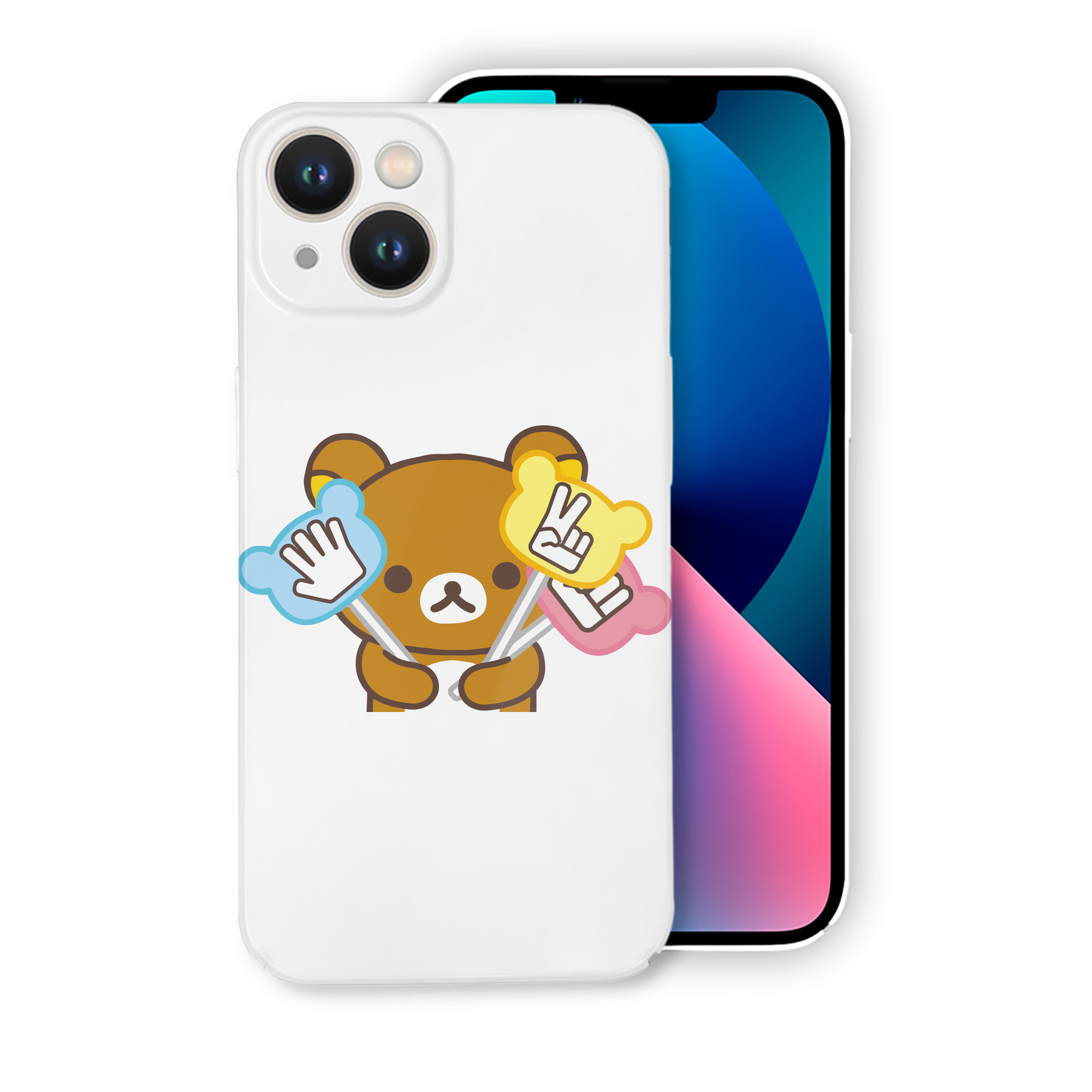 （画像用） リラックマ リラックマ キイロイトリ Rilakkuma Korilakkuma Kiiroitori 【iPhone 14シリーズ対応】ハードケース