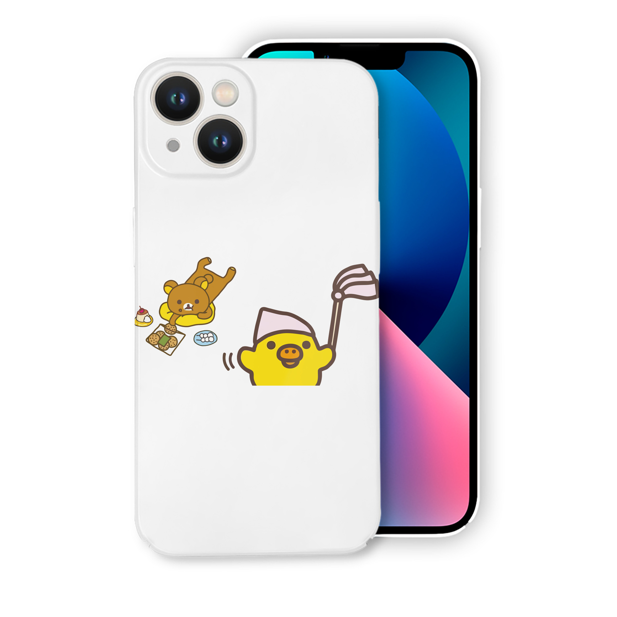 （画像用） リラックマ リラックマ キイロイトリ Rilakkuma Korilakkuma Kiiroitori 【iPhone 14シリーズ対応】ハードケース